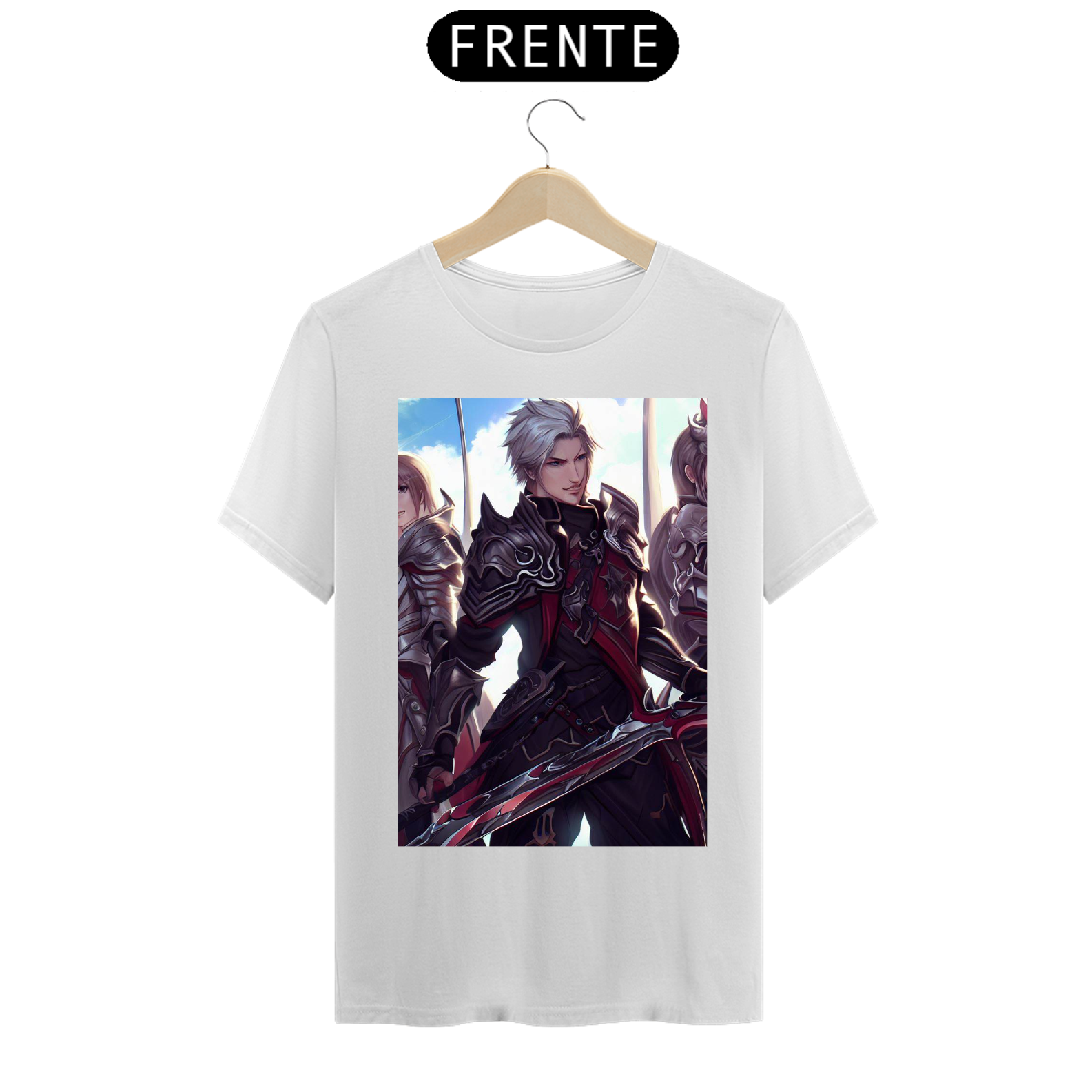 Nome do produto: Camiseta Classe Guerreiro Warrior MMORPG RPG Fantasia Games Jogos 7