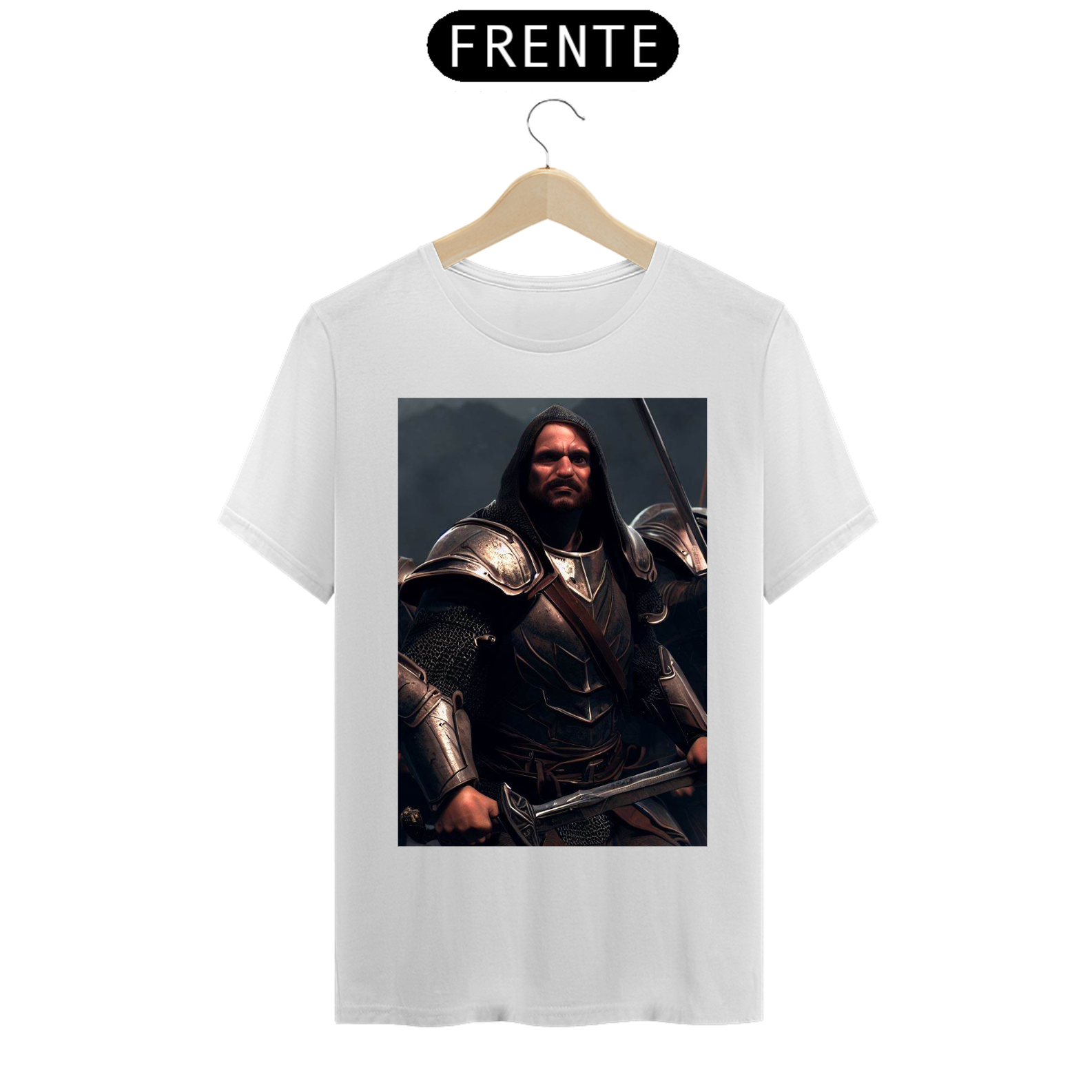 Nome do produto: Camiseta Classe Guerreiro Warrior MMORPG RPG Fantasia Games Jogos 11