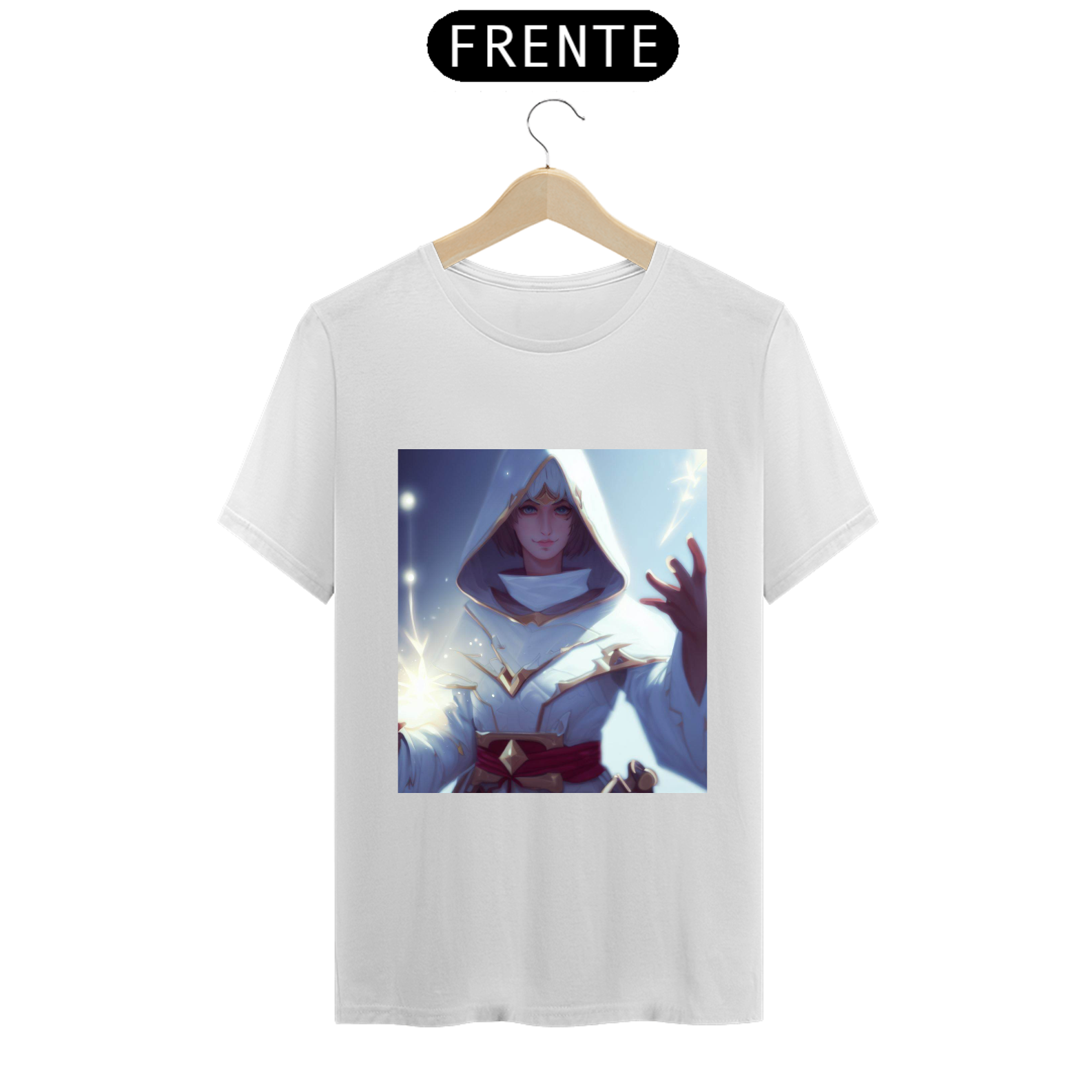 Nome do produto: Camiseta Unissex Mago Branco White Mage Job Final Fantasy Algodão 100