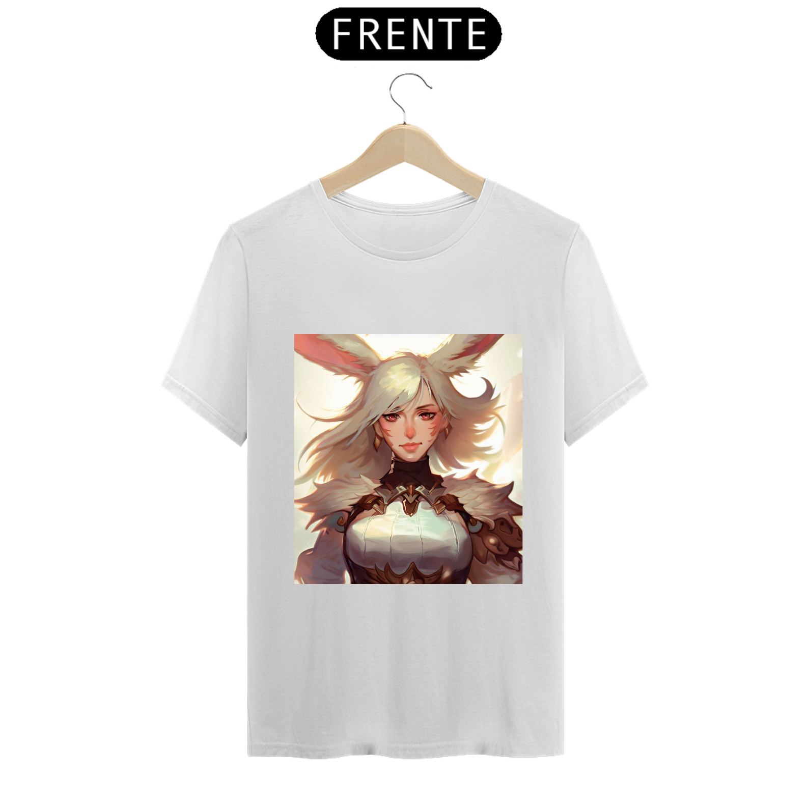 Nome do produto: Camiseta Unissex Raça Viera Final Fantasy Algodão 100