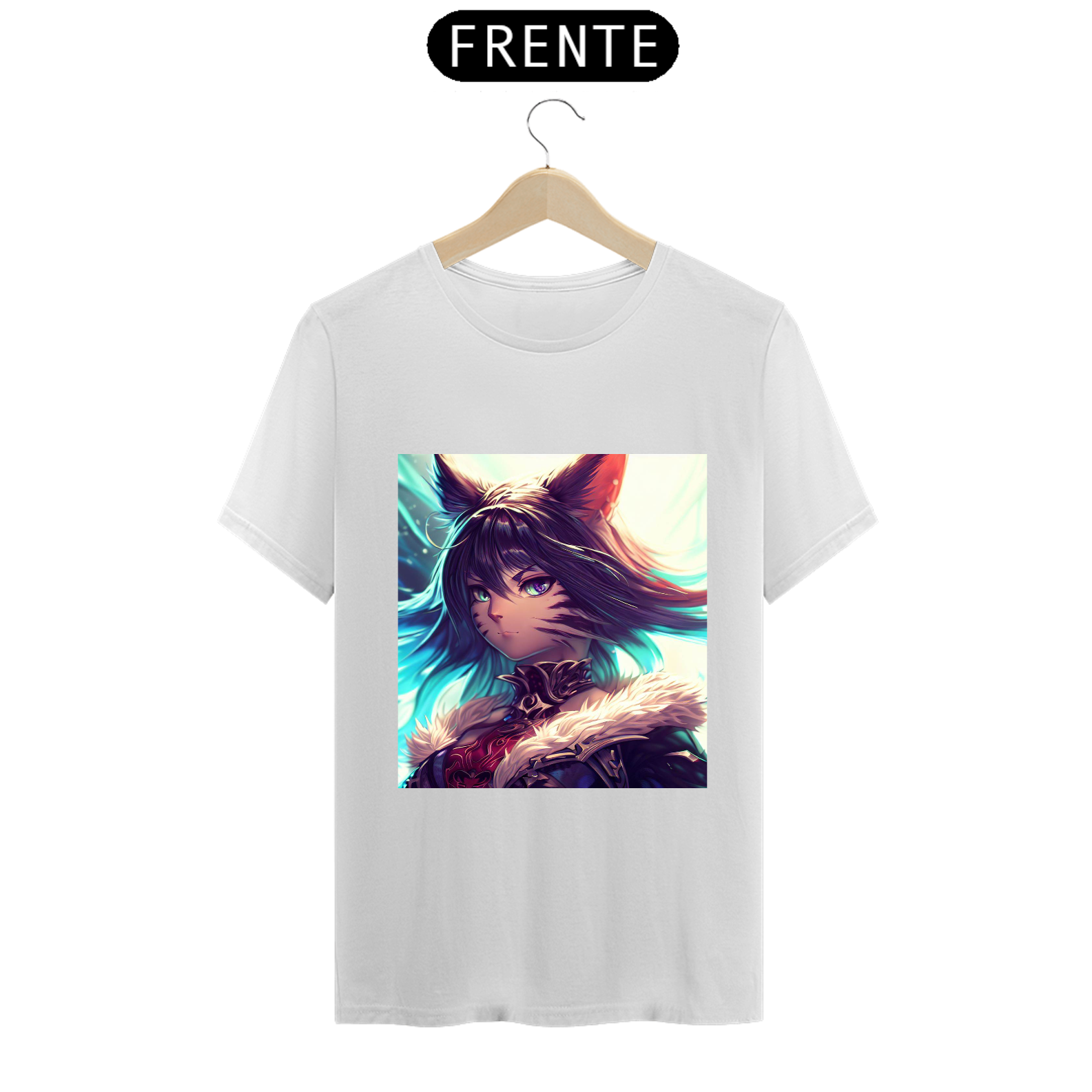 Nome do produto: Camiseta Unissex Raça Miqo\'te Final Fantasy Algodão 100