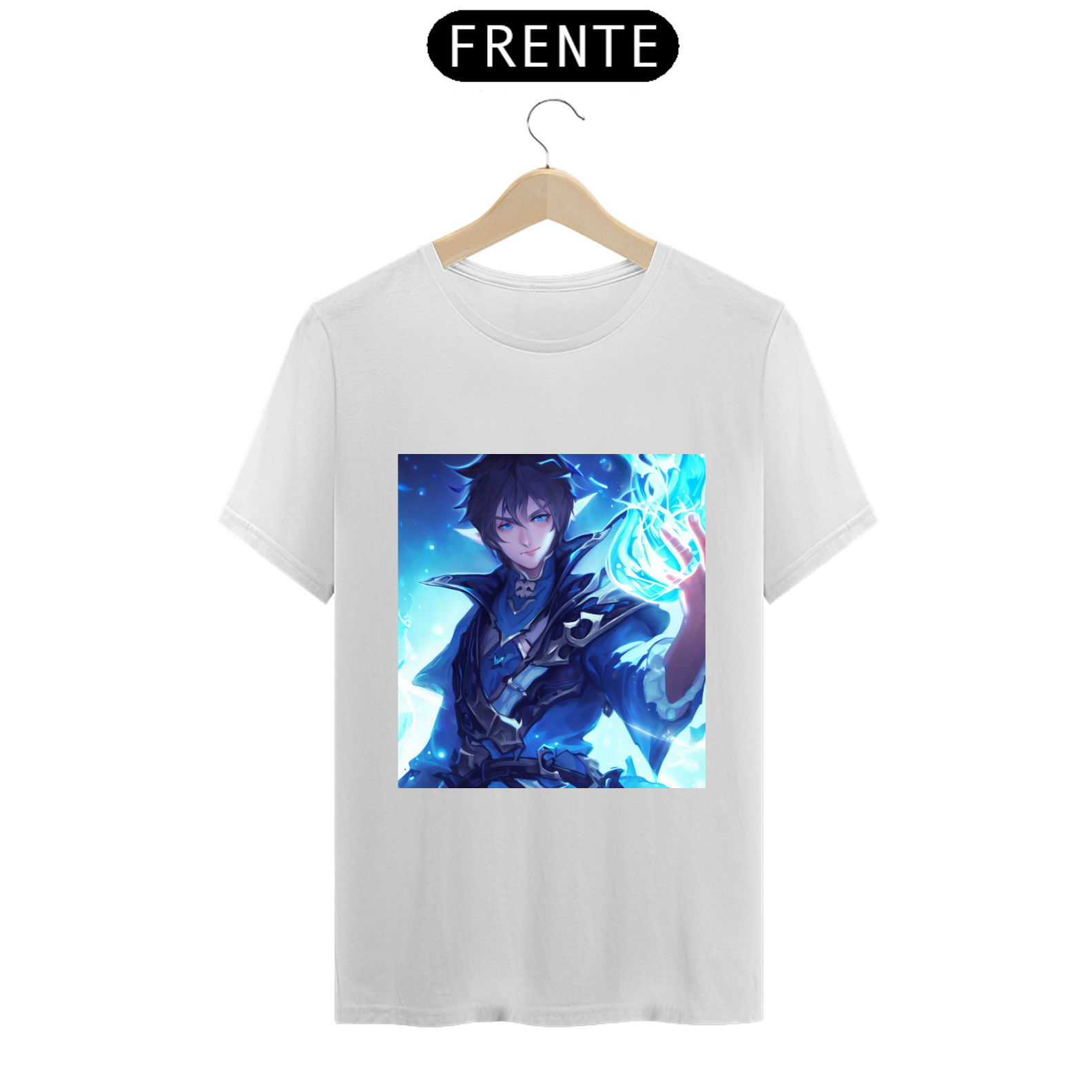 Nome do produto: Camiseta Unissex Blue Mage Mago Azul Job Final Fantasy Algodão 100