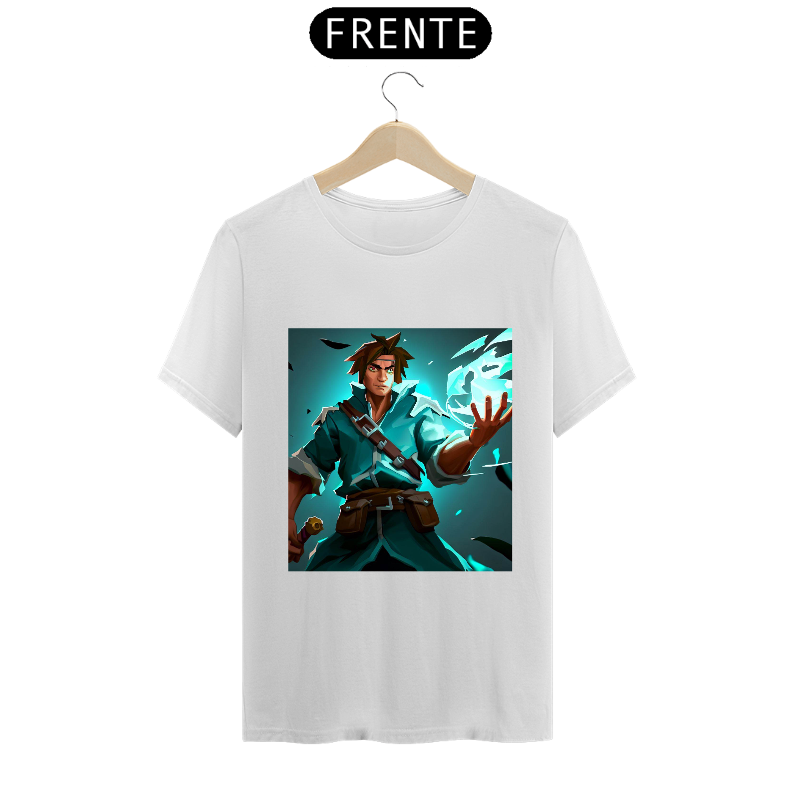 Nome do produto: Camiseta Unissex Runescape Mago Guerreiro Algodão 100