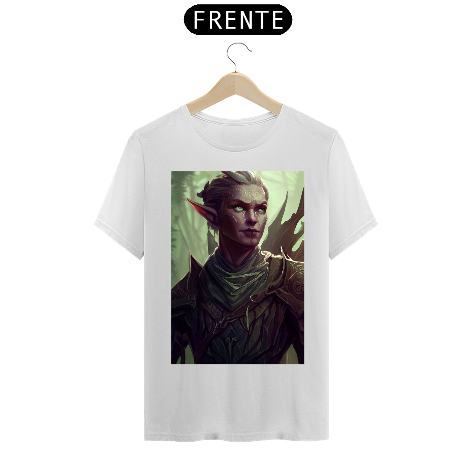 Nome do produto: Camiseta Unissex Bosmer Elfo The Elder Scrolls Algodão 100