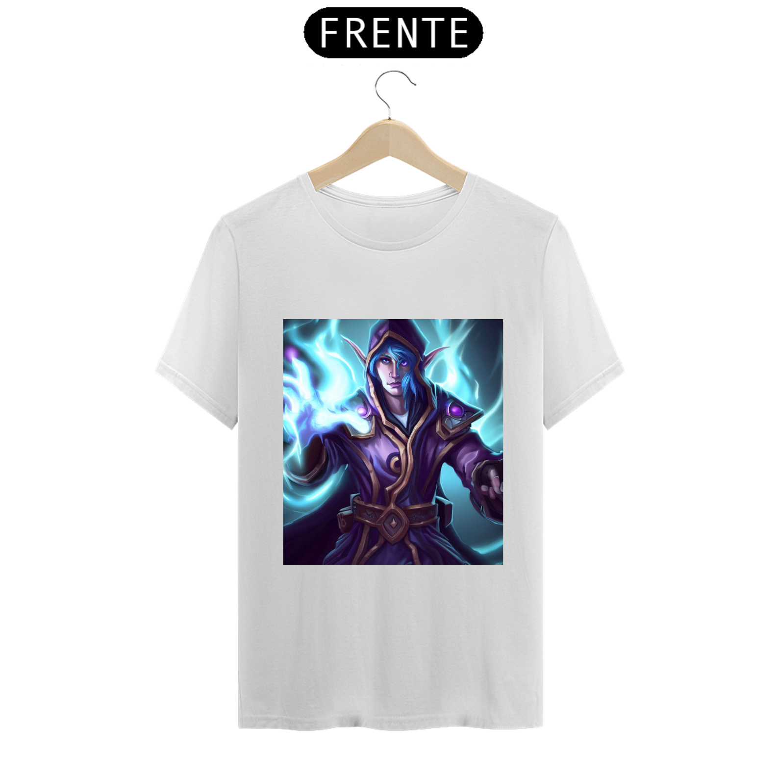 Nome do produto: Camiseta Unissex Mage World of Warcraft Algodão 100