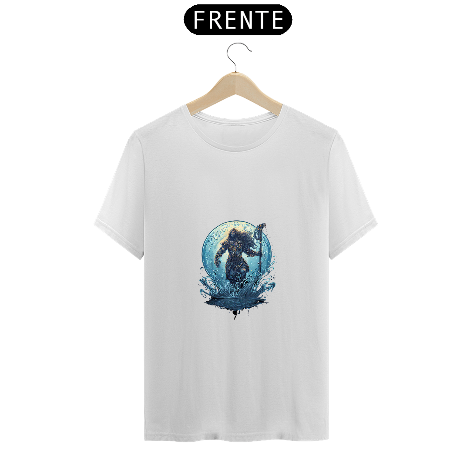 Nome do produto: Camiseta Unissex Ulmo Senhor dos Anéis Lotr Algodão 100