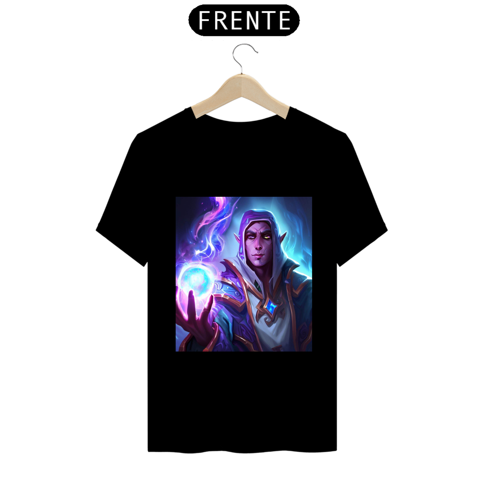 Nome do produto: Camiseta Unissex World of Warcraft Mago Algodão 100