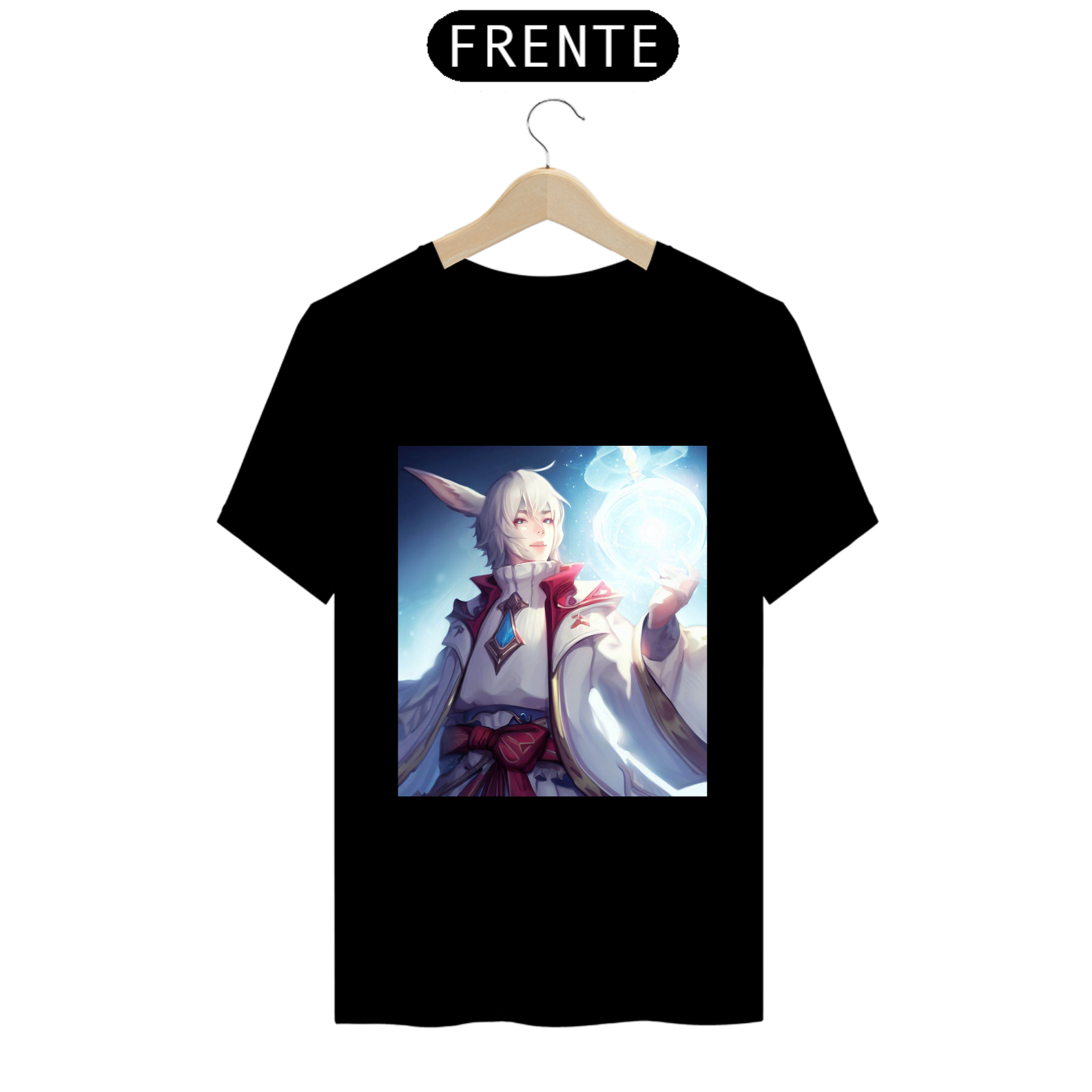 Nome do produto: Camiseta Unissex Mago Branco White Mage Final Fantasy Algodão 100