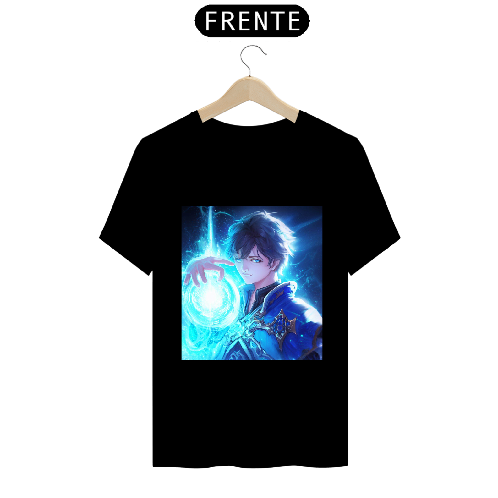 Nome do produto: Camiseta Unissex Blue Mage Mago Azul Job Final Fantasy Algodão 100