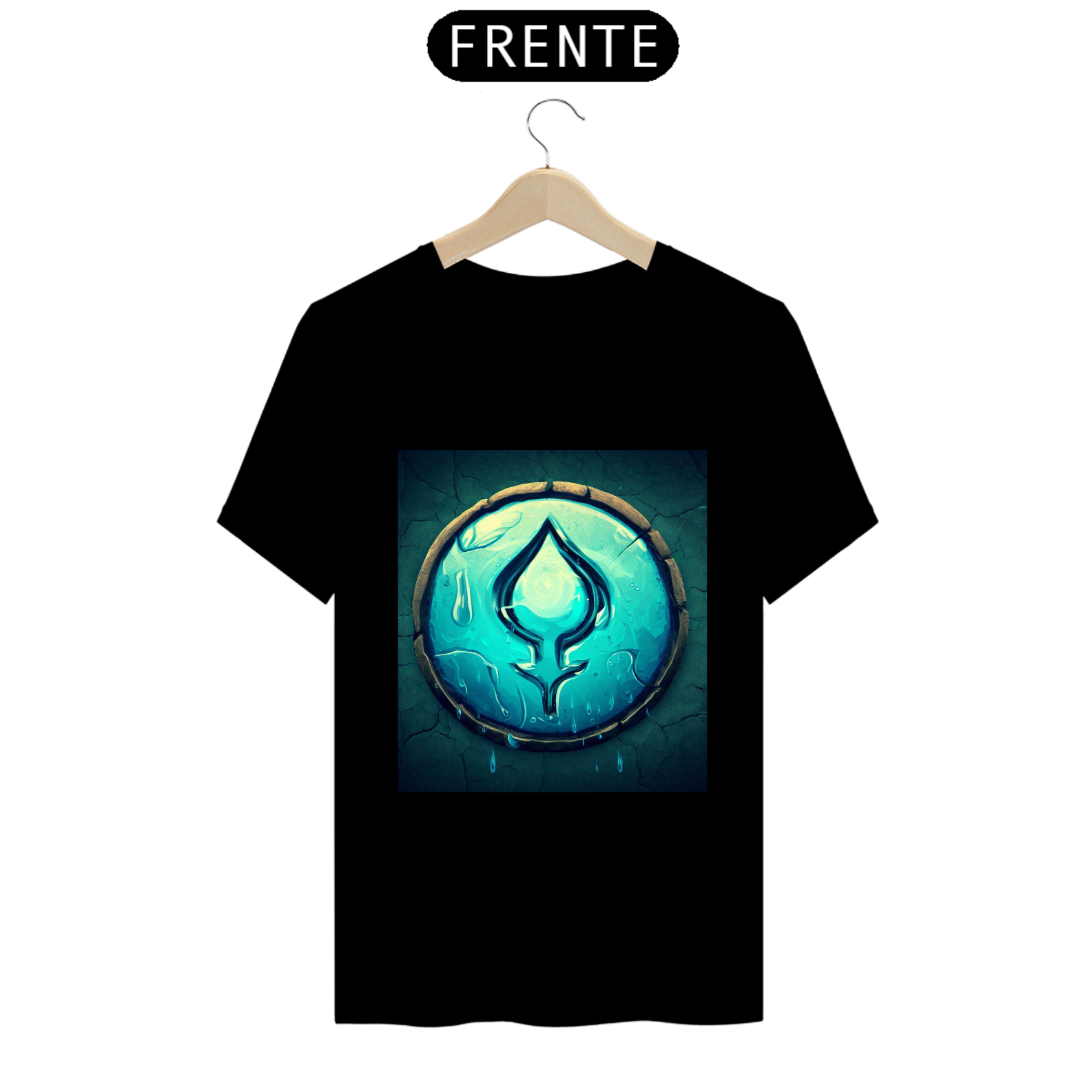 Nome do produto: Camiseta Unissex Runescape Runa da Água Coleção Algodão 100