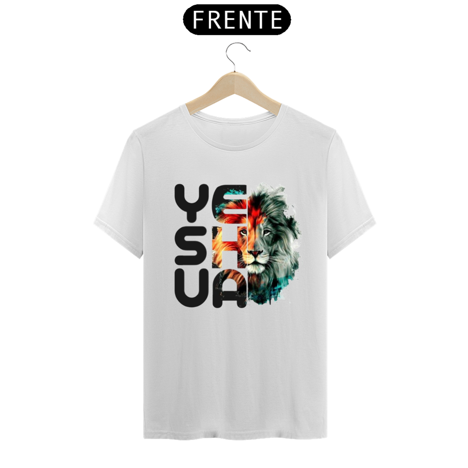 Nome do produto: T-Shirt Classic - Yeshua E O Leão De Judá