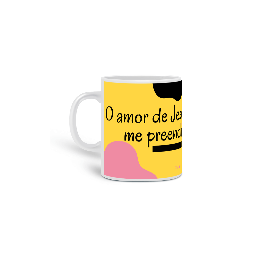 Nome do produto: Caneca De Cerâmica Amor De Jesus