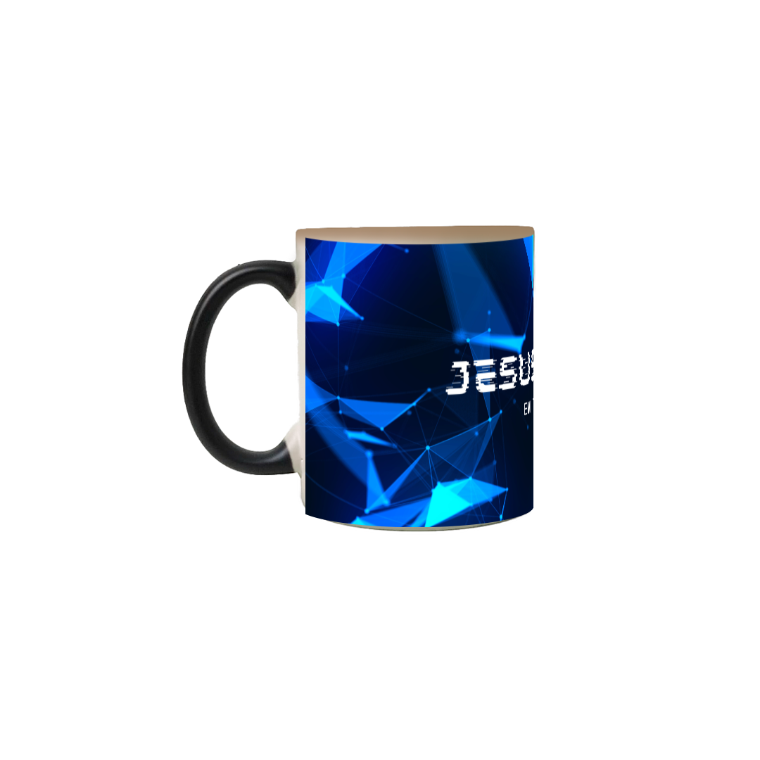 Nome do produto: Caneca Mágica - Jesus Cristo Em Ti Eu Confio
