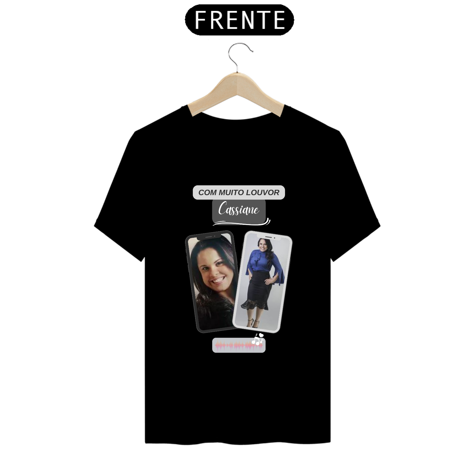 Nome do produto: T-Shirt Classic - Cassiane Com Muito Louvor