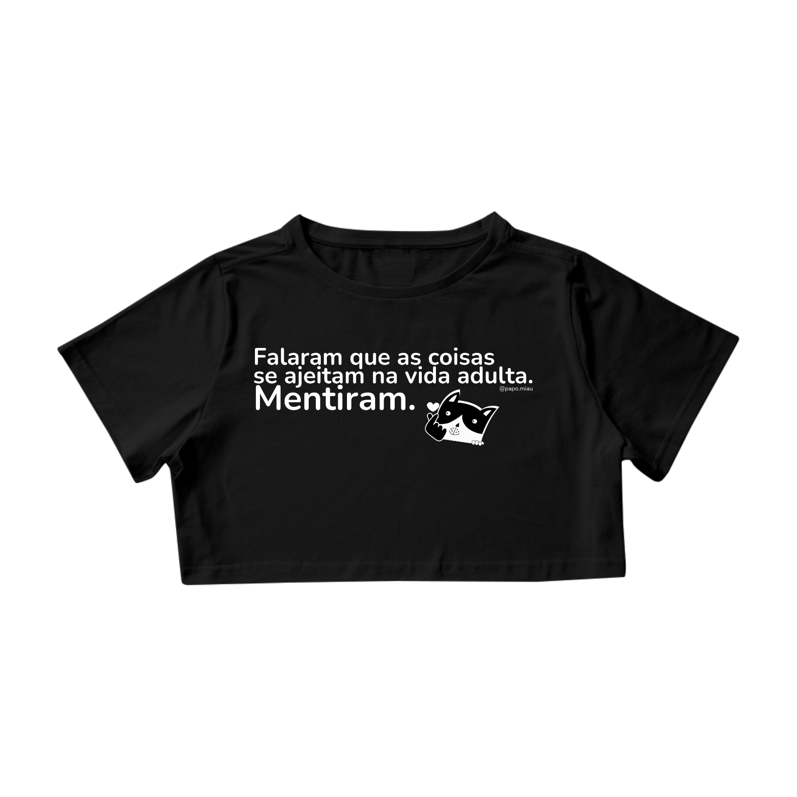 Nome do produto: Cropped - as coisas se ajeitam