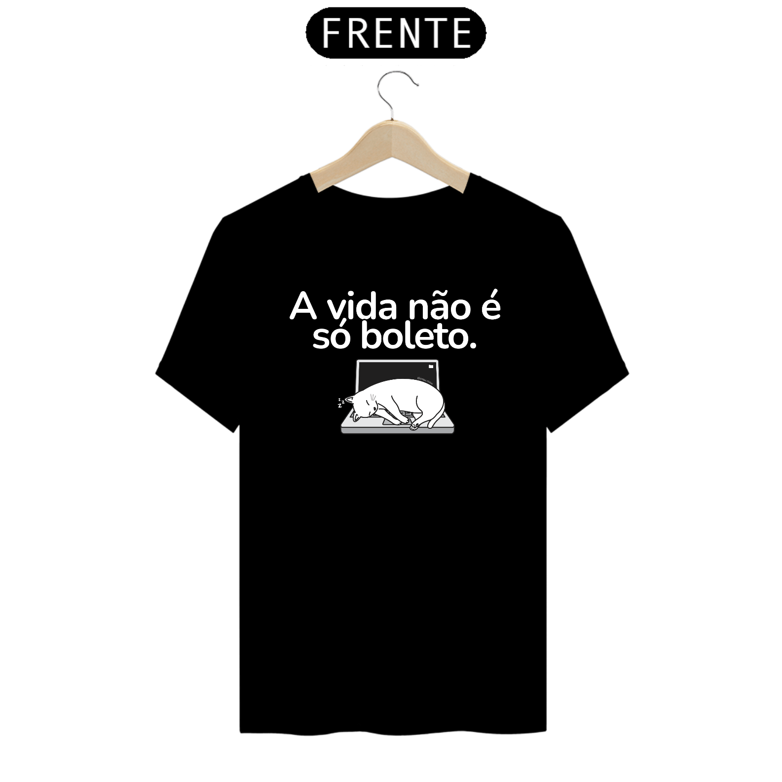 Nome do produto: Camiseta MASC - a vida não é só boleto