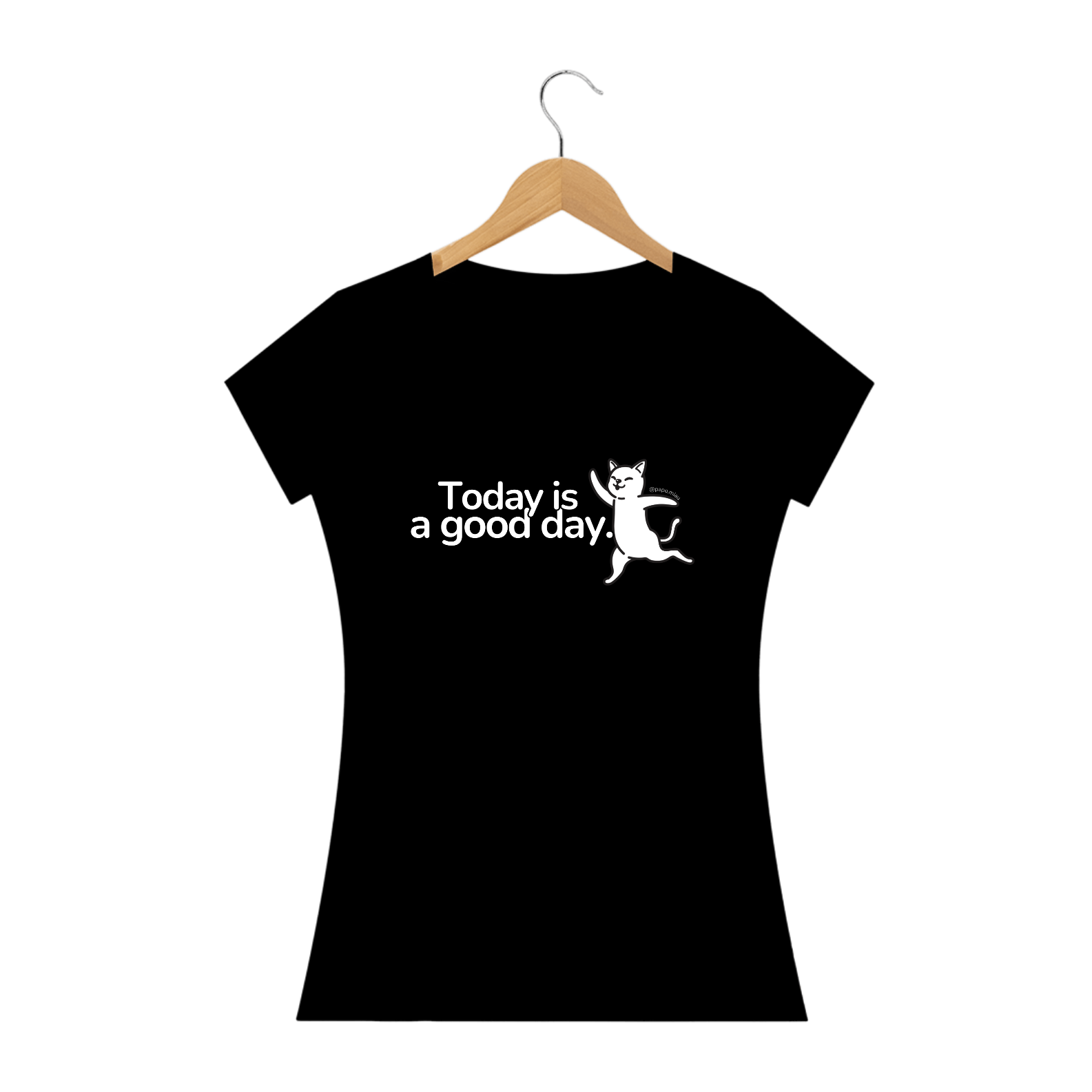 Nome do produto: Camiseta Gato - today is a good day