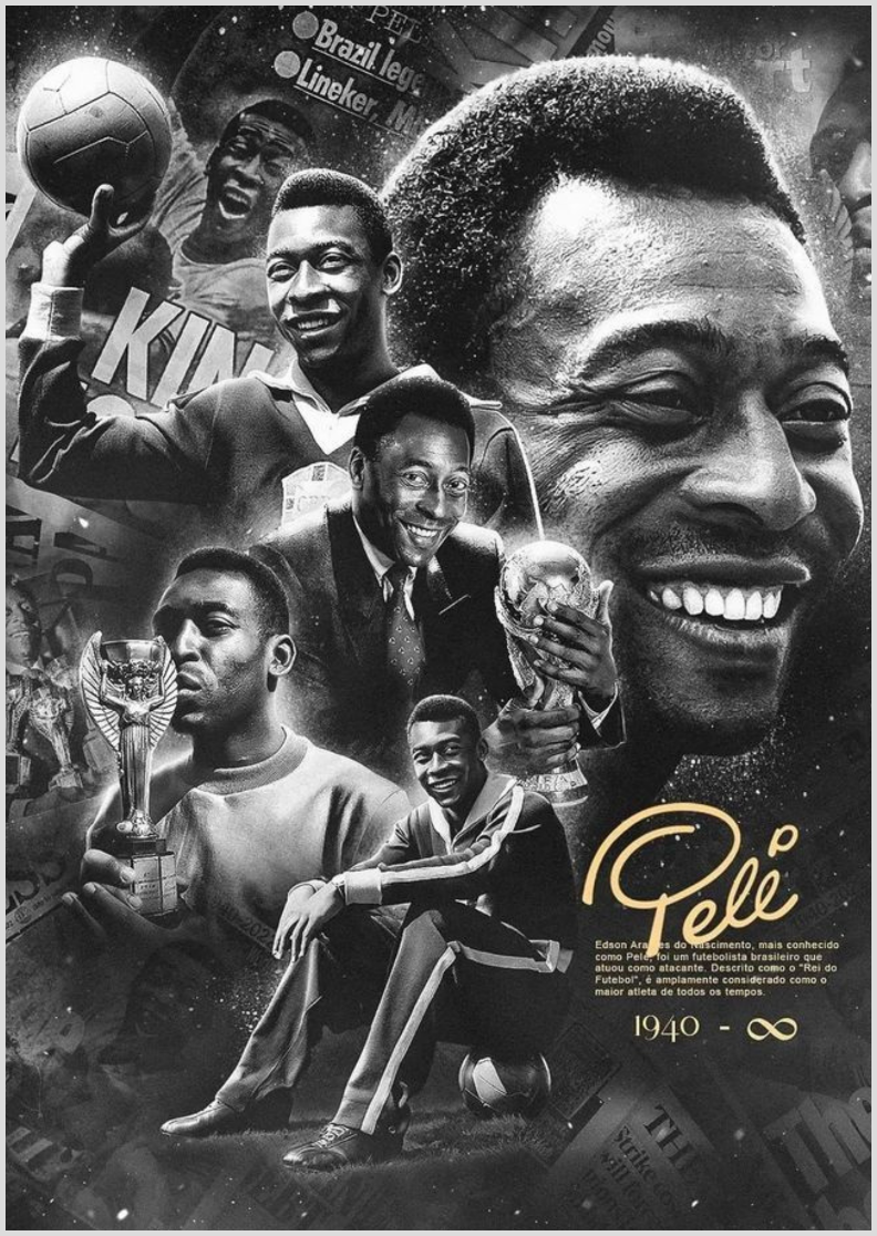 Nome do produto: Rei Pelé eterno 