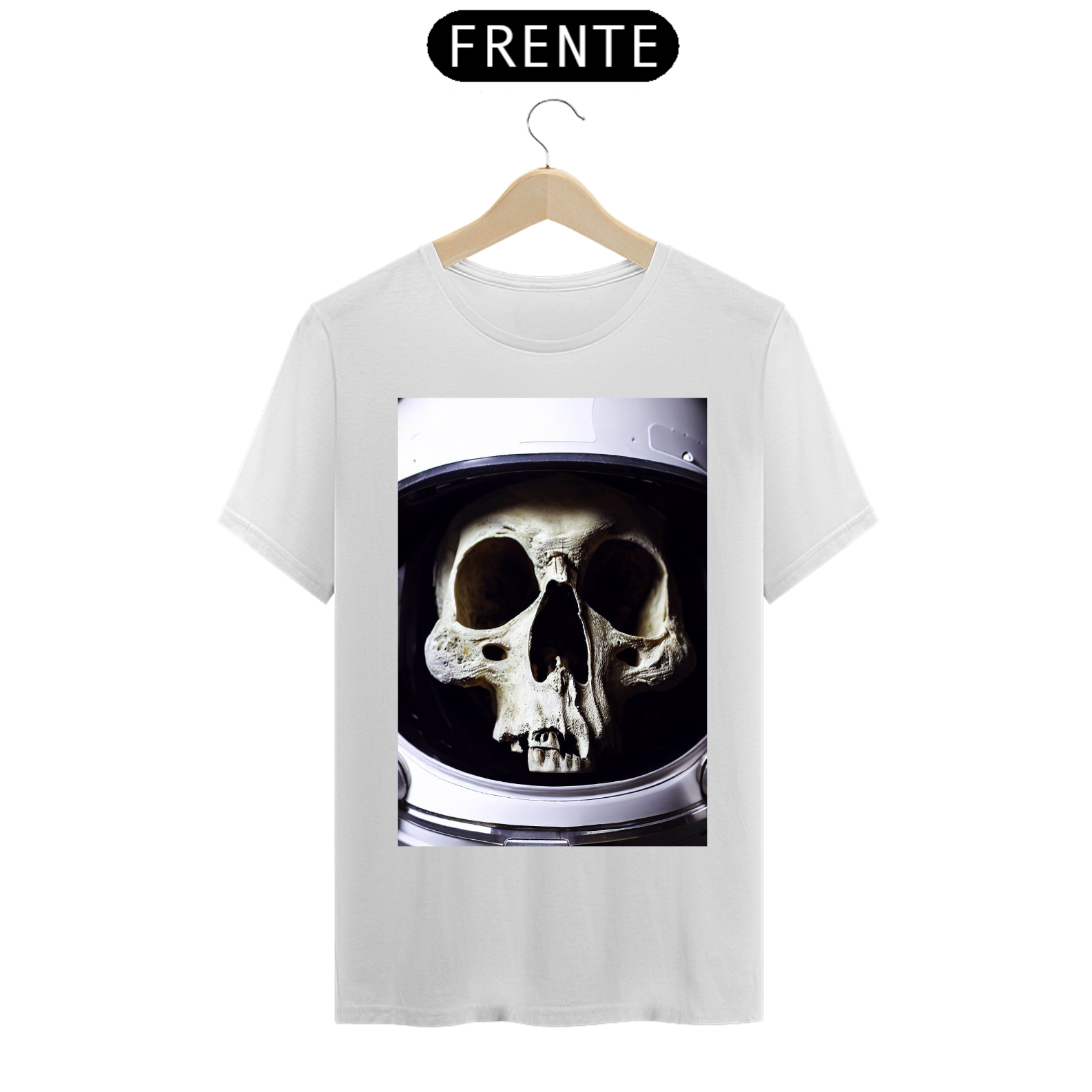 Nome do produto: Camiseta masculina caveira astronauta