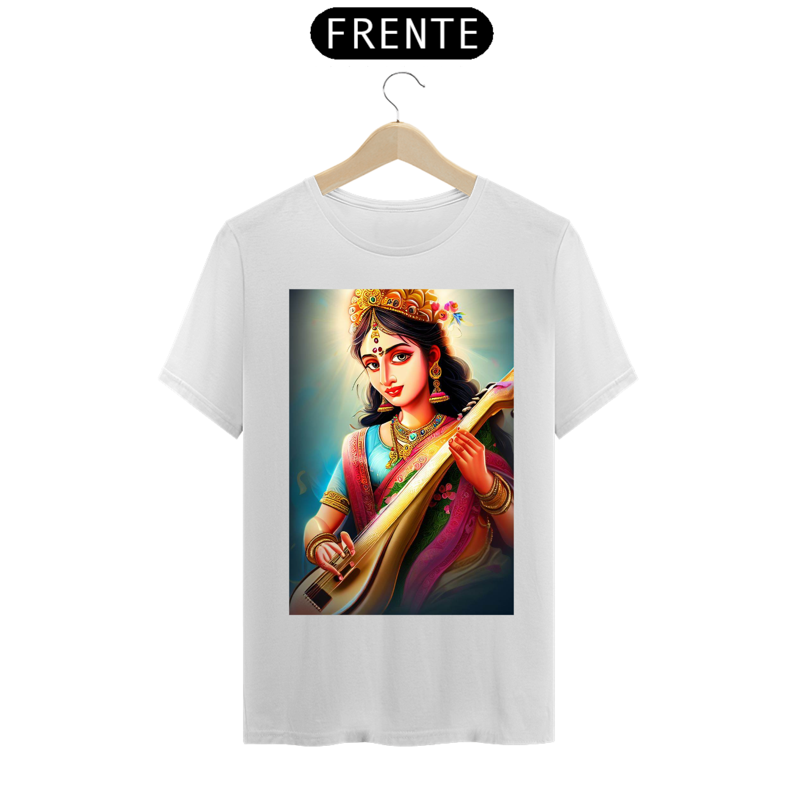 Nome do produto: Camiseta Deuses hindus Saraswati