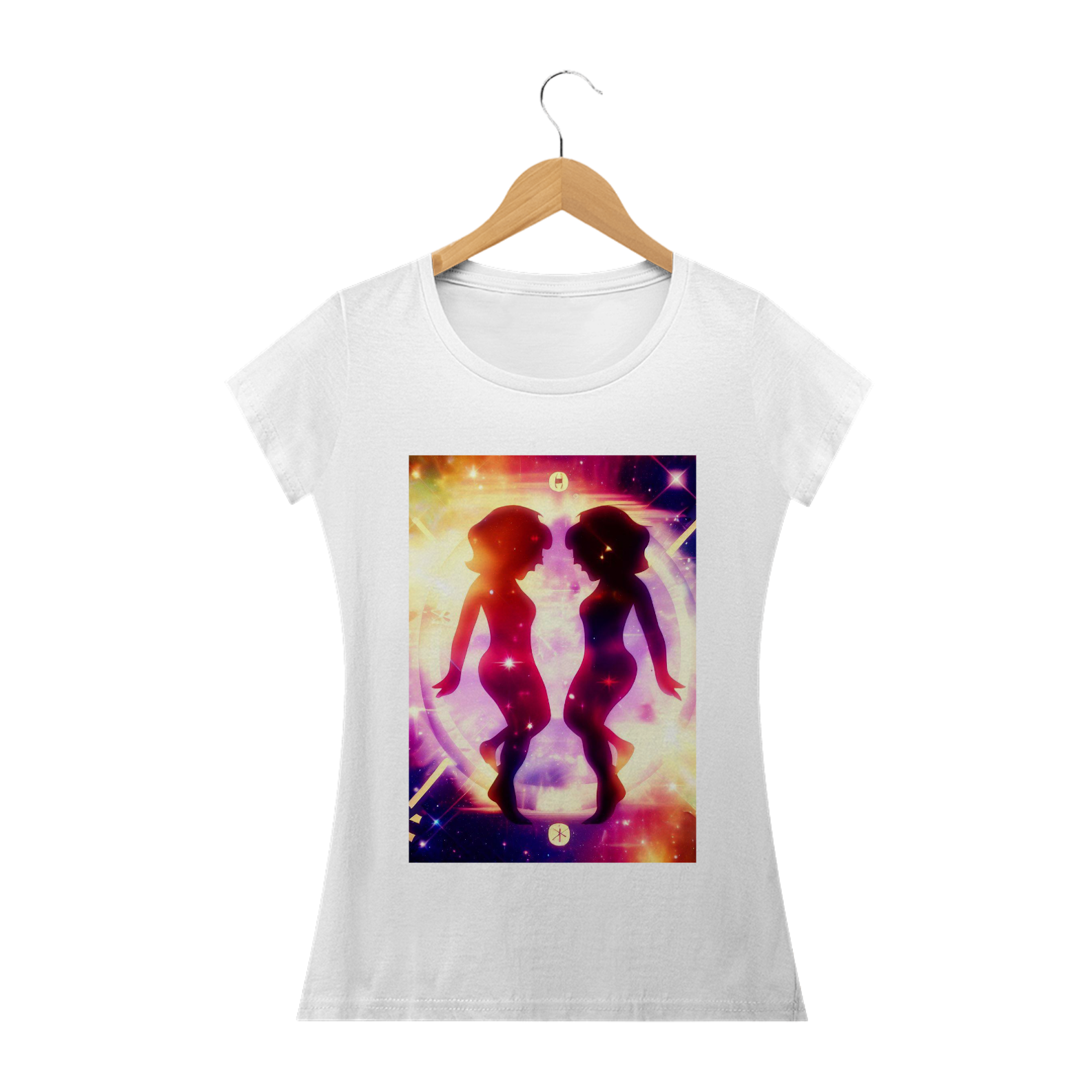 Nome do produto: Camiseta Feminina Signos Gêmeos