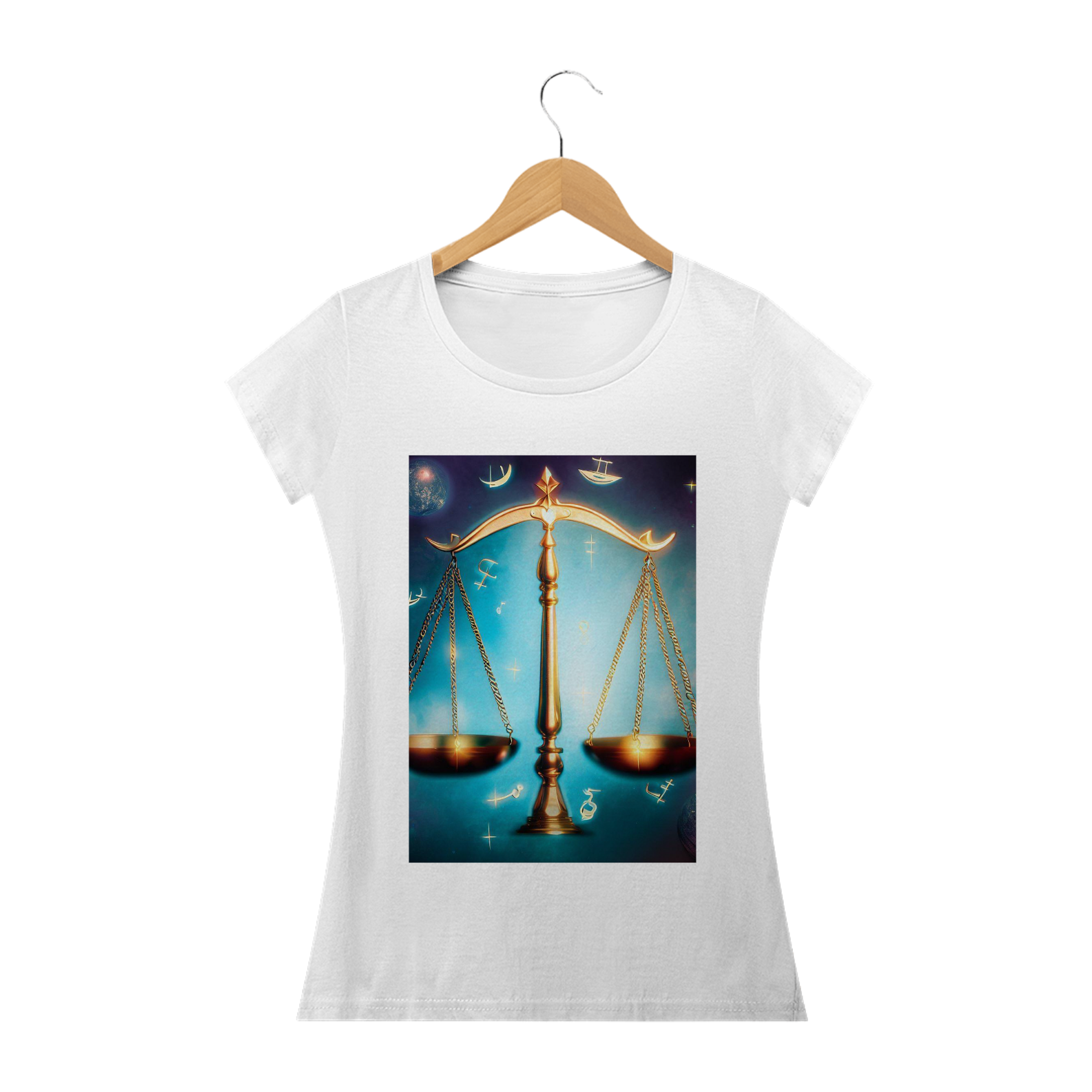 Nome do produto: Camiseta Feminina Signos Libra