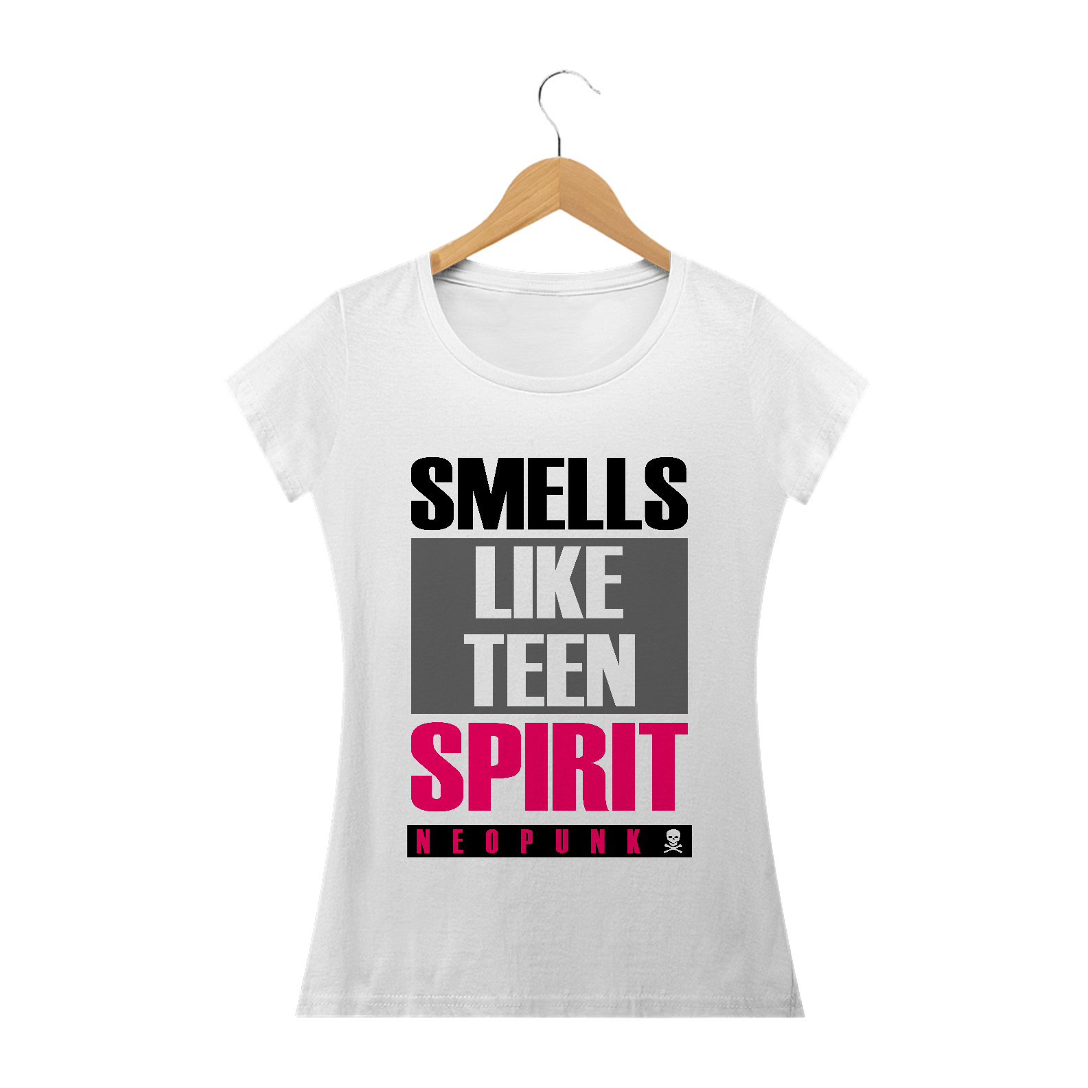 Nome do produto: Camiseta Feminina Smells Like Teen Spirit