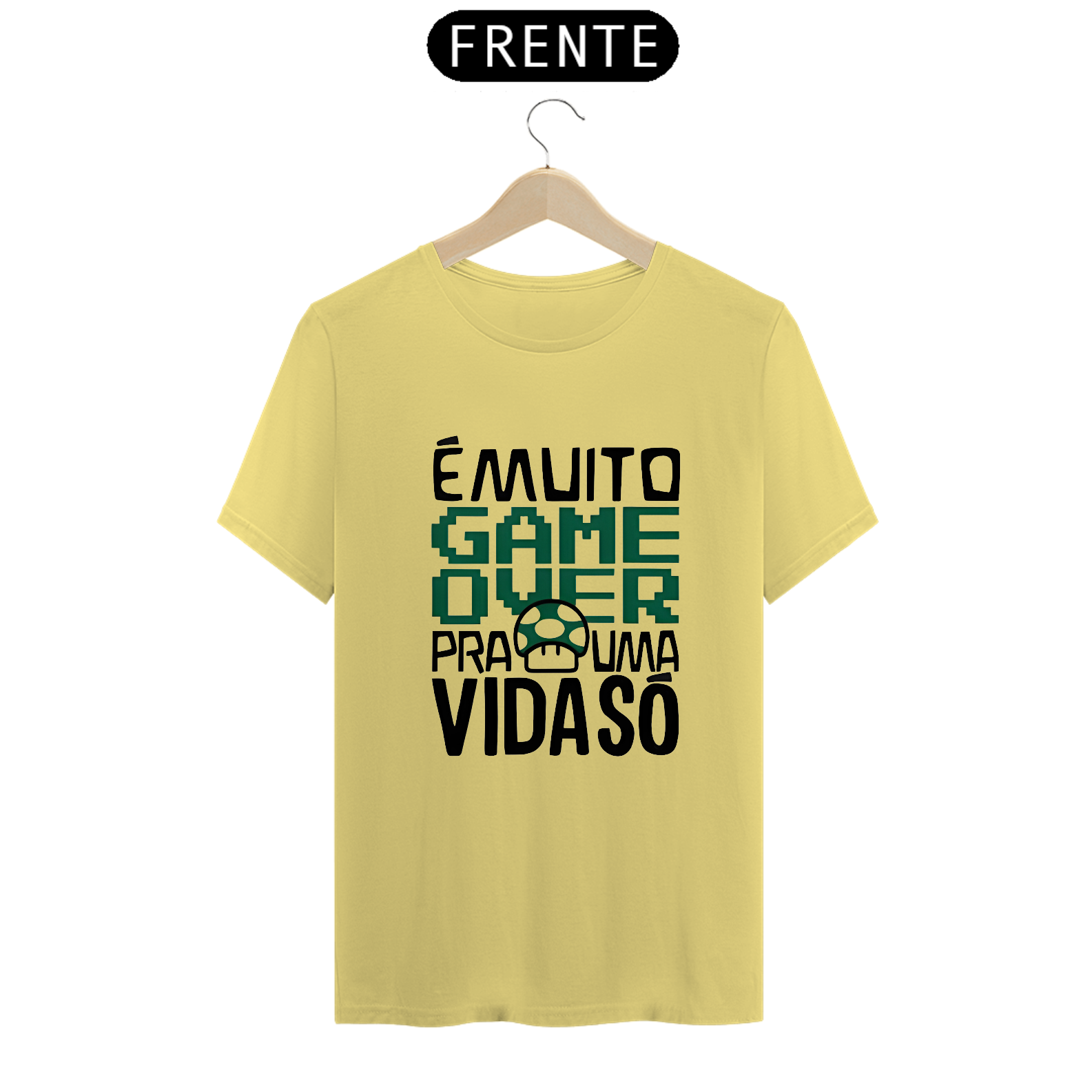 Nome do produto: Camisa É Muito Game Over - GM017