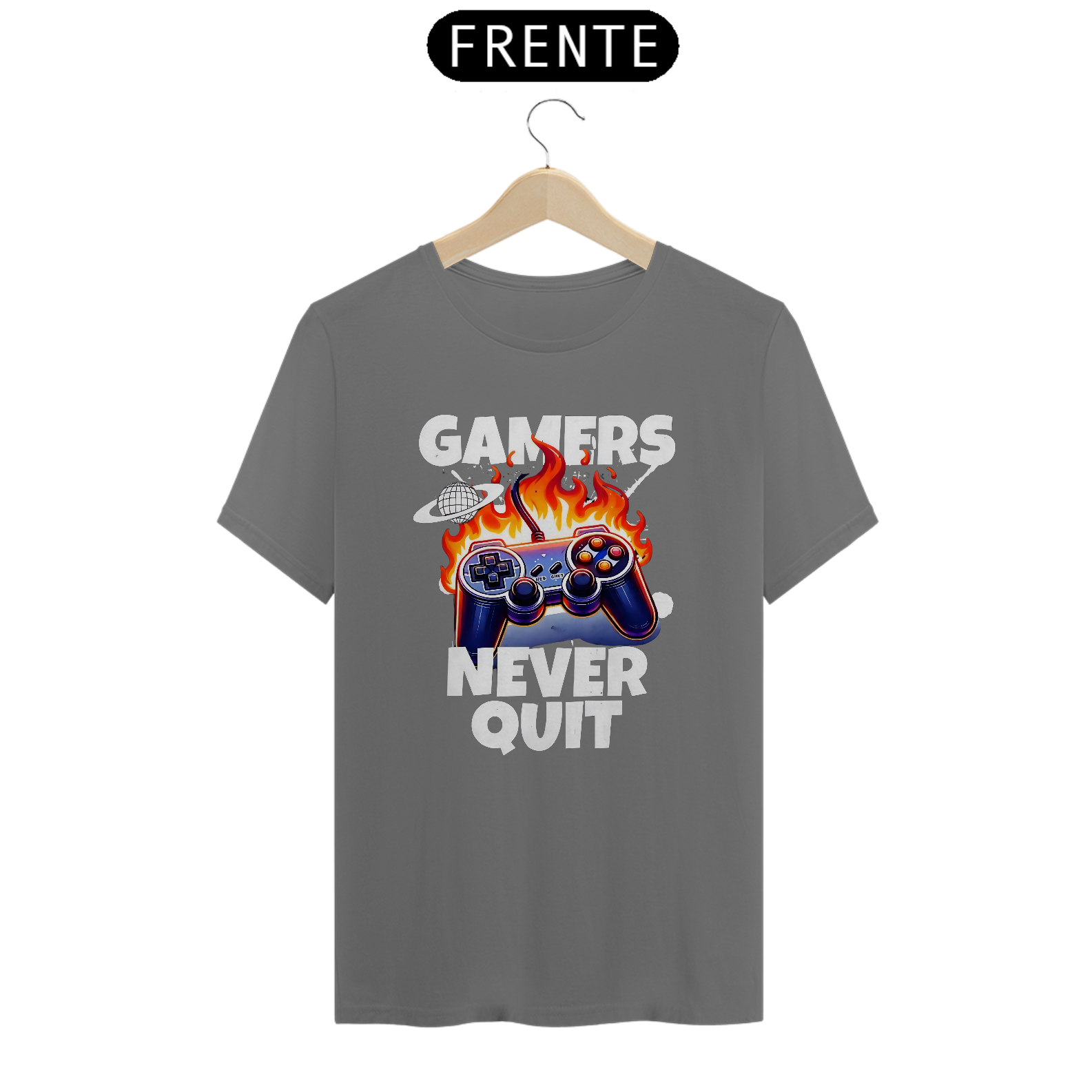 Nome do produto: Camisa Jogadores Nunca Desistem - Estonada