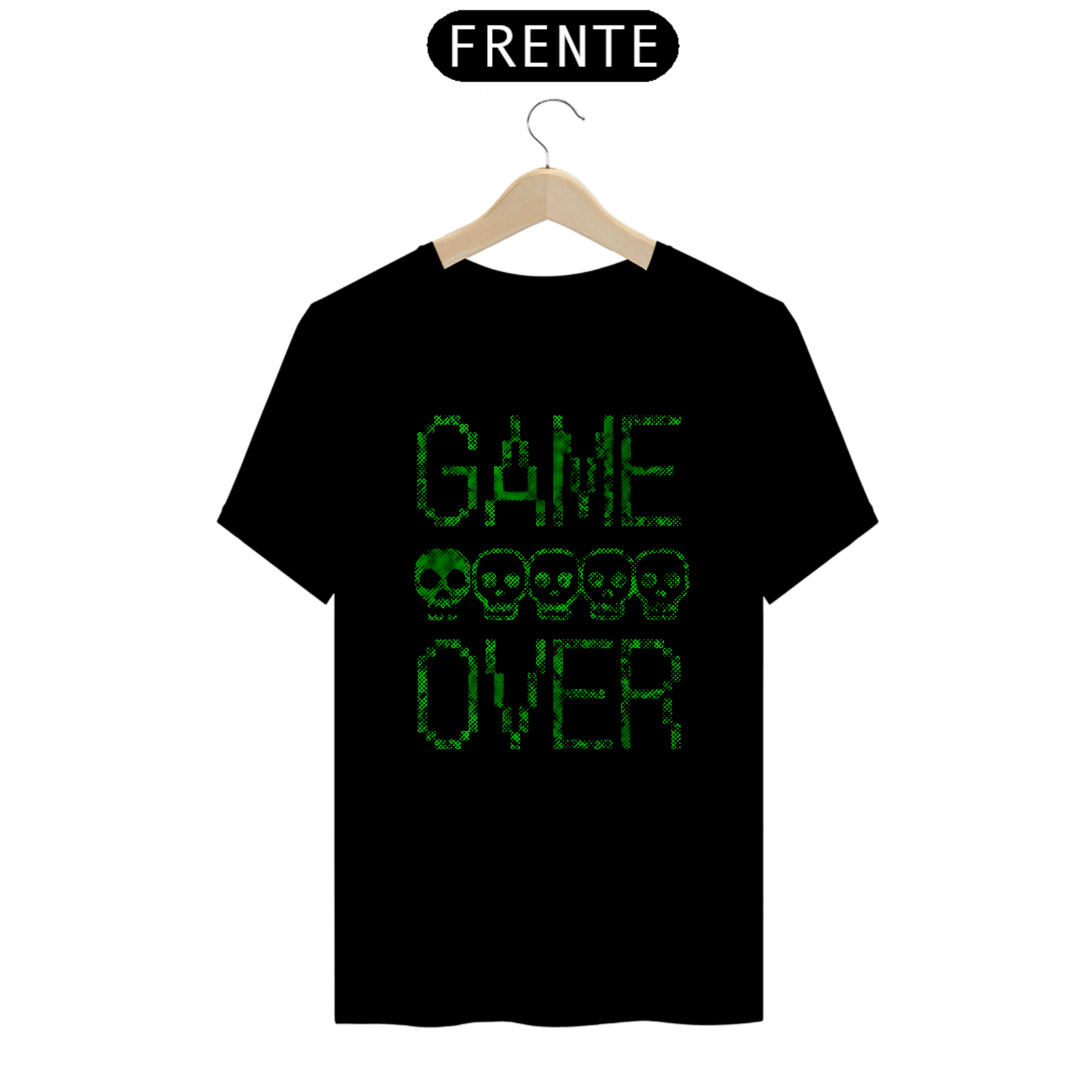 Nome do produto: Camisa Game Over Caveira - GM007