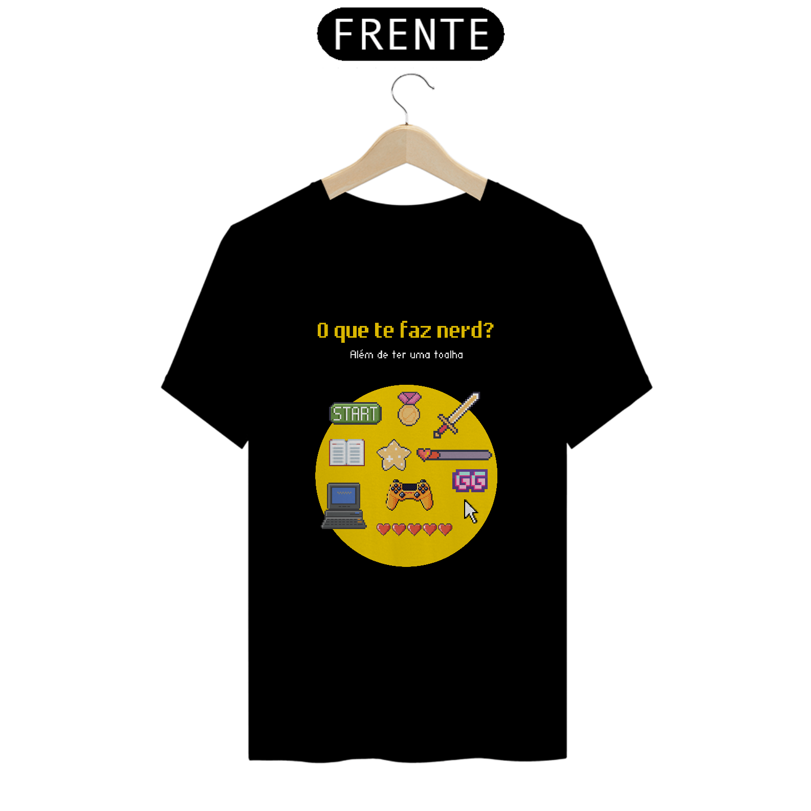 Nome do produto: Camisa O que te Faz Nerd?