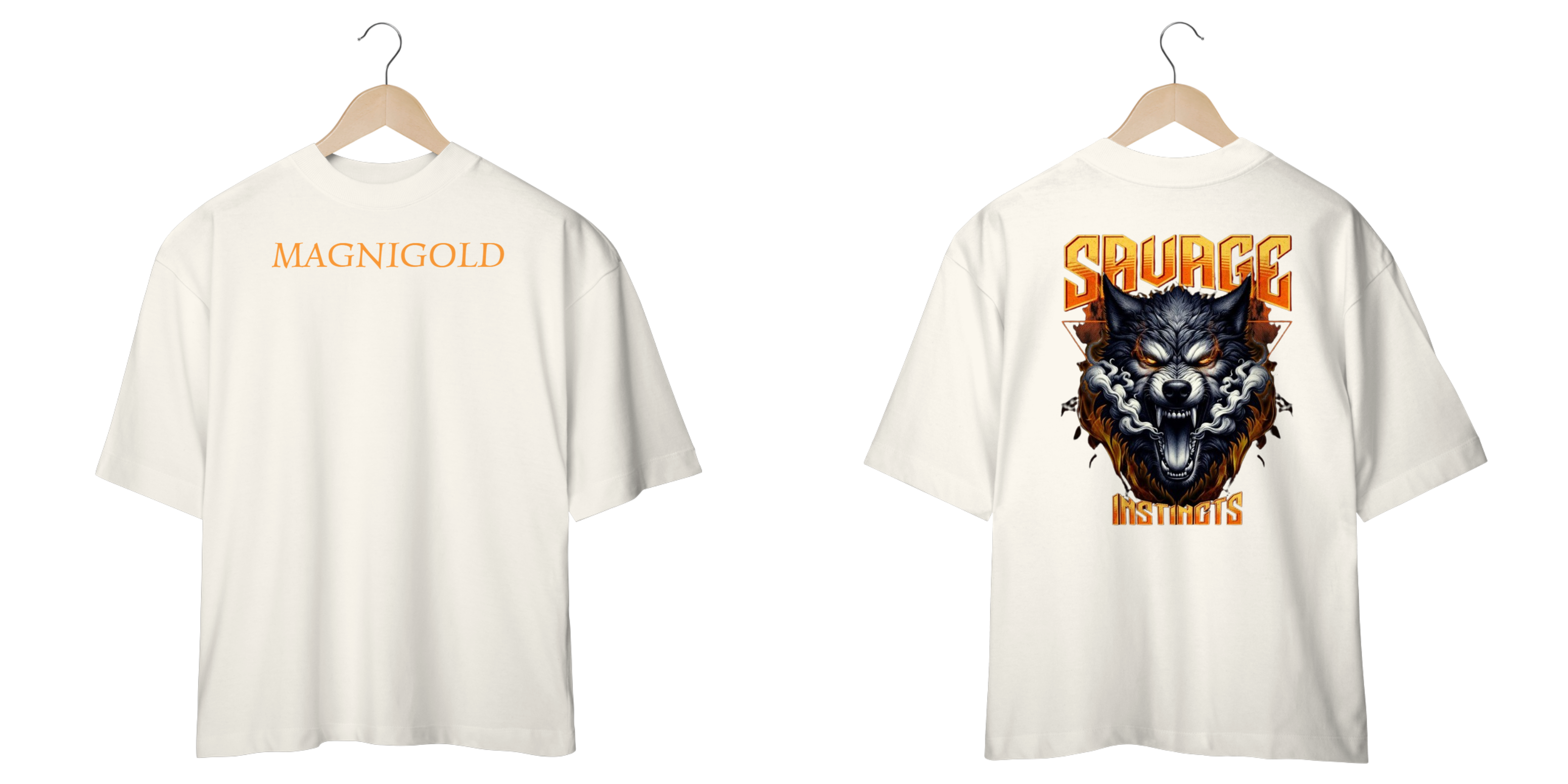 Nome do produto: Camiseta Oversized Magnigold Savage Instict