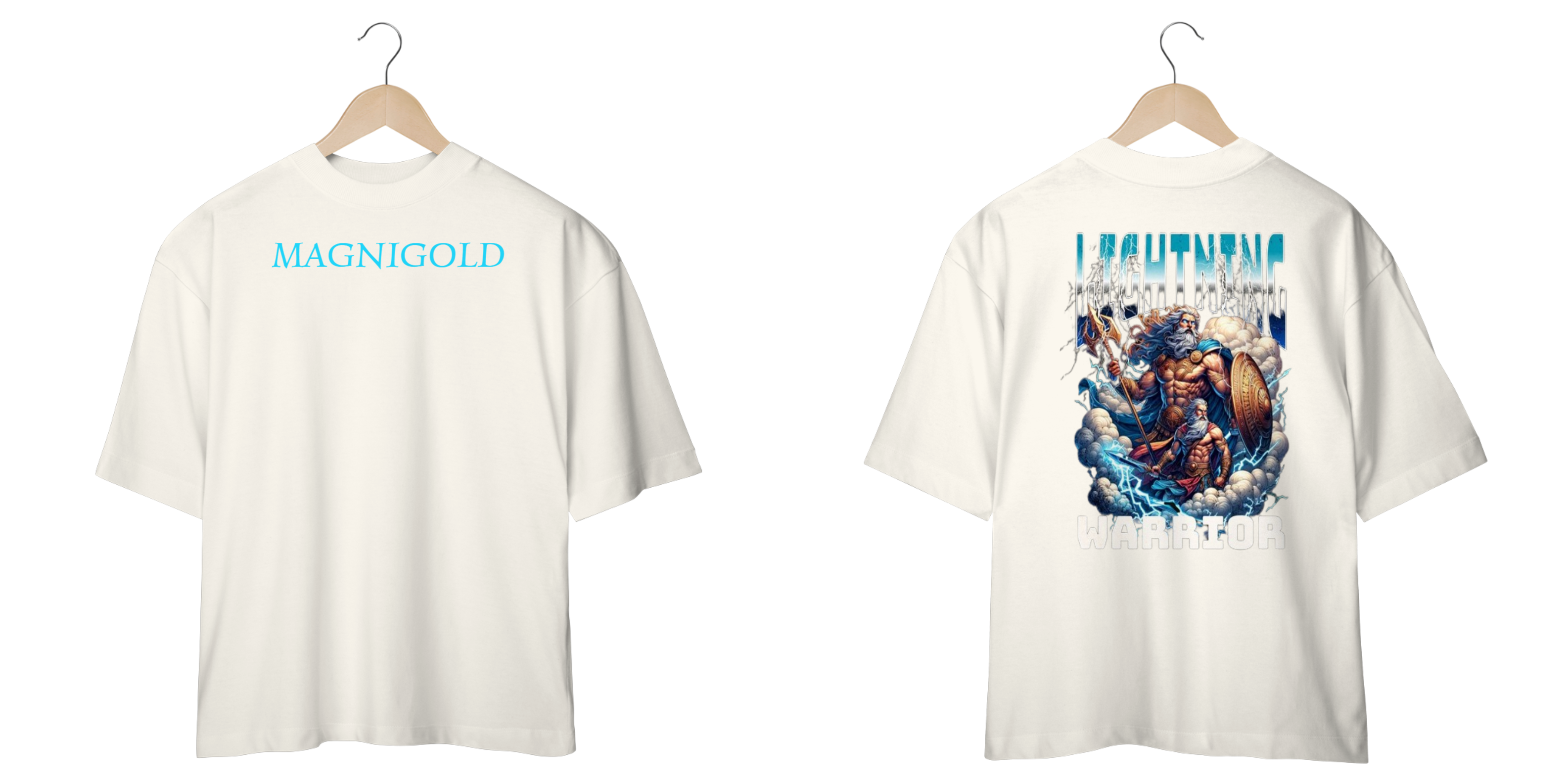 Nome do produto: Camiseta Oversized Magnigold Lightning 
