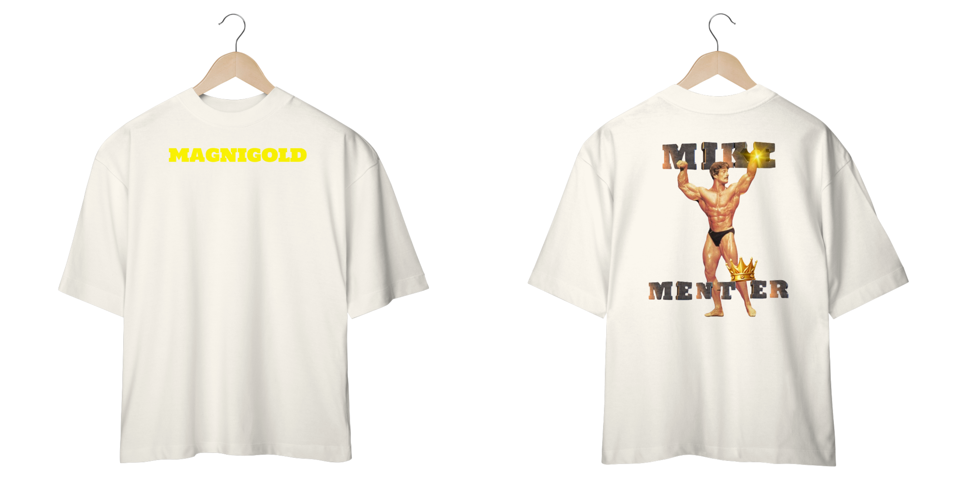 Nome do produto: Camiseta Oversized Magnigold Mike Mentzer 