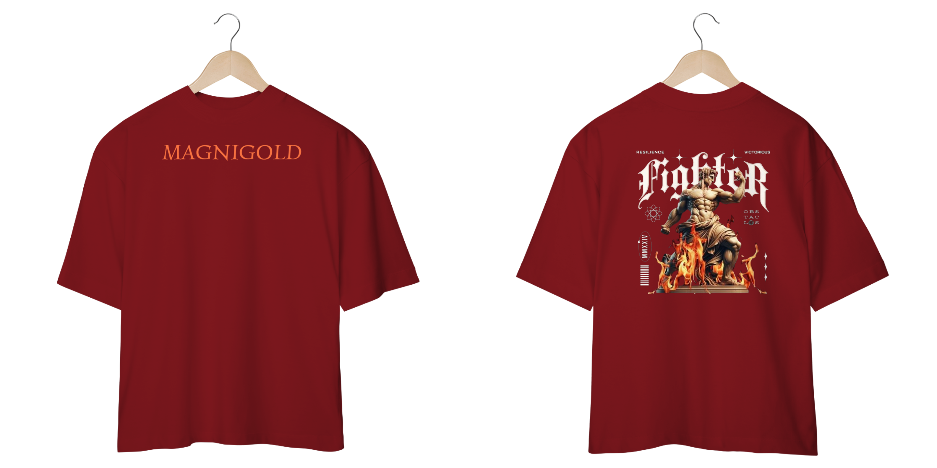 Nome do produto: Camiseta Oversized Magnigold Fighter