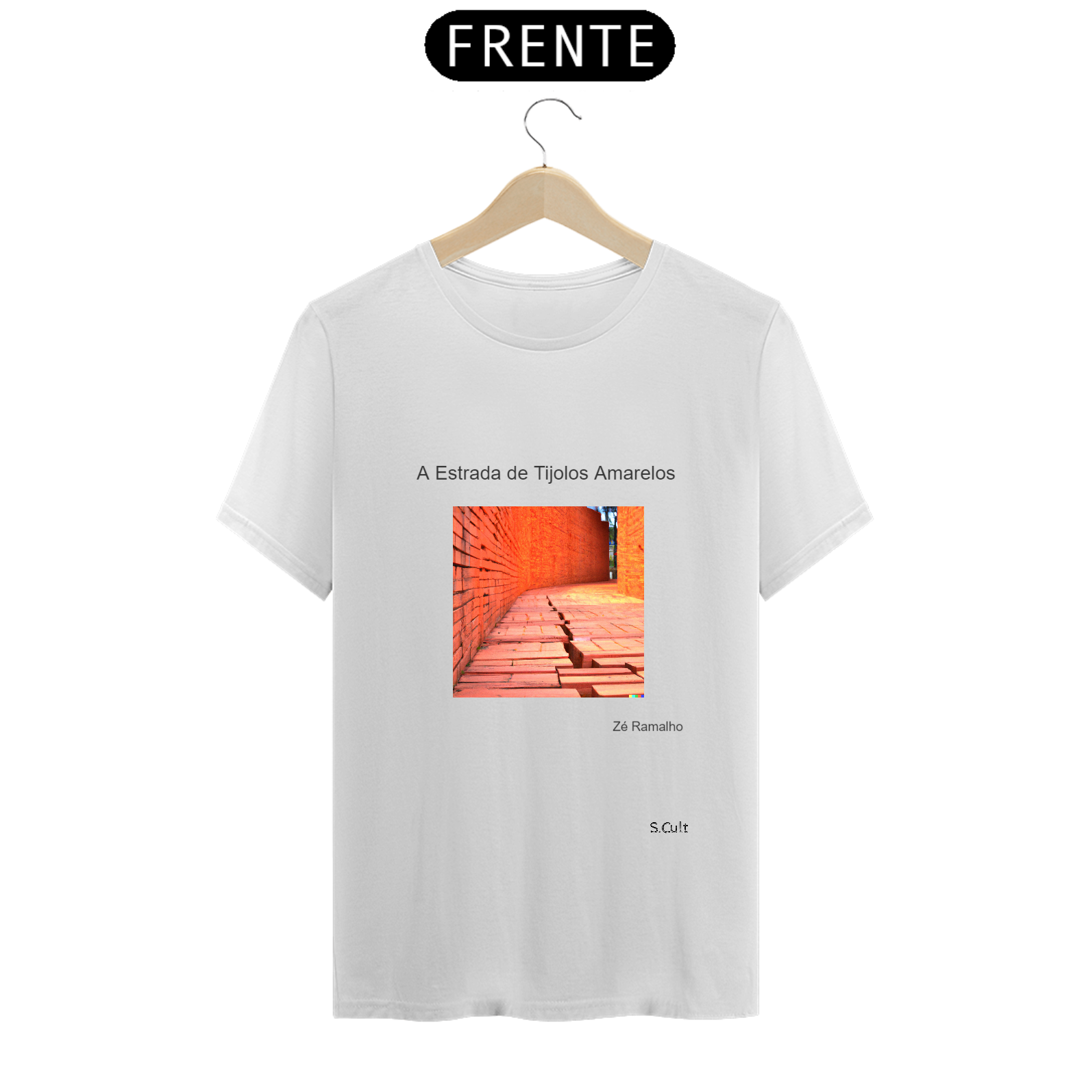 Nome do produto: T-Shirt Classic-Masculina - Coleção MPB - Letras do Brasil- Zé Ramalho