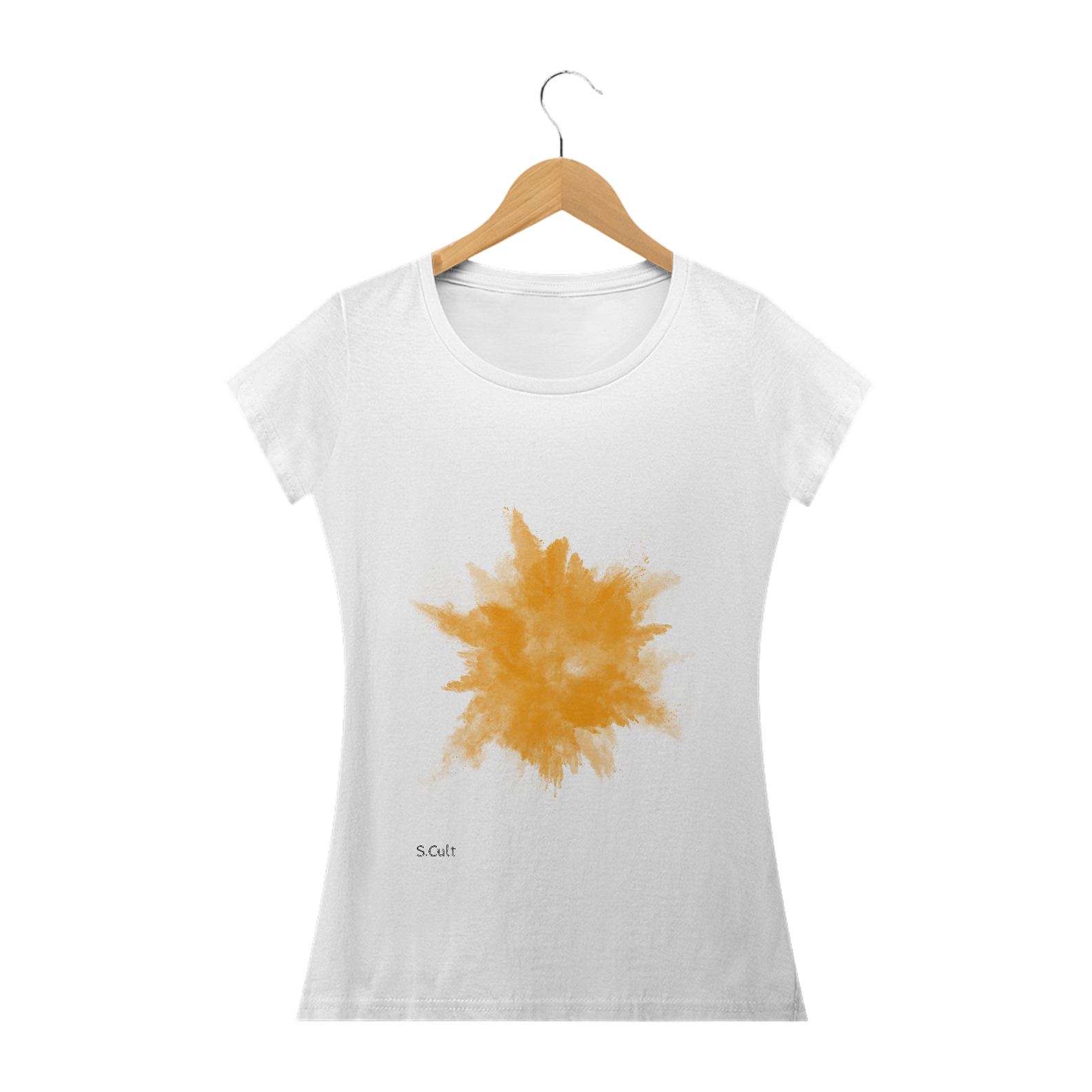 Nome do produto: Baby long Classic Coleção: Estampas Abstratas Colors  - Explosão Laranja