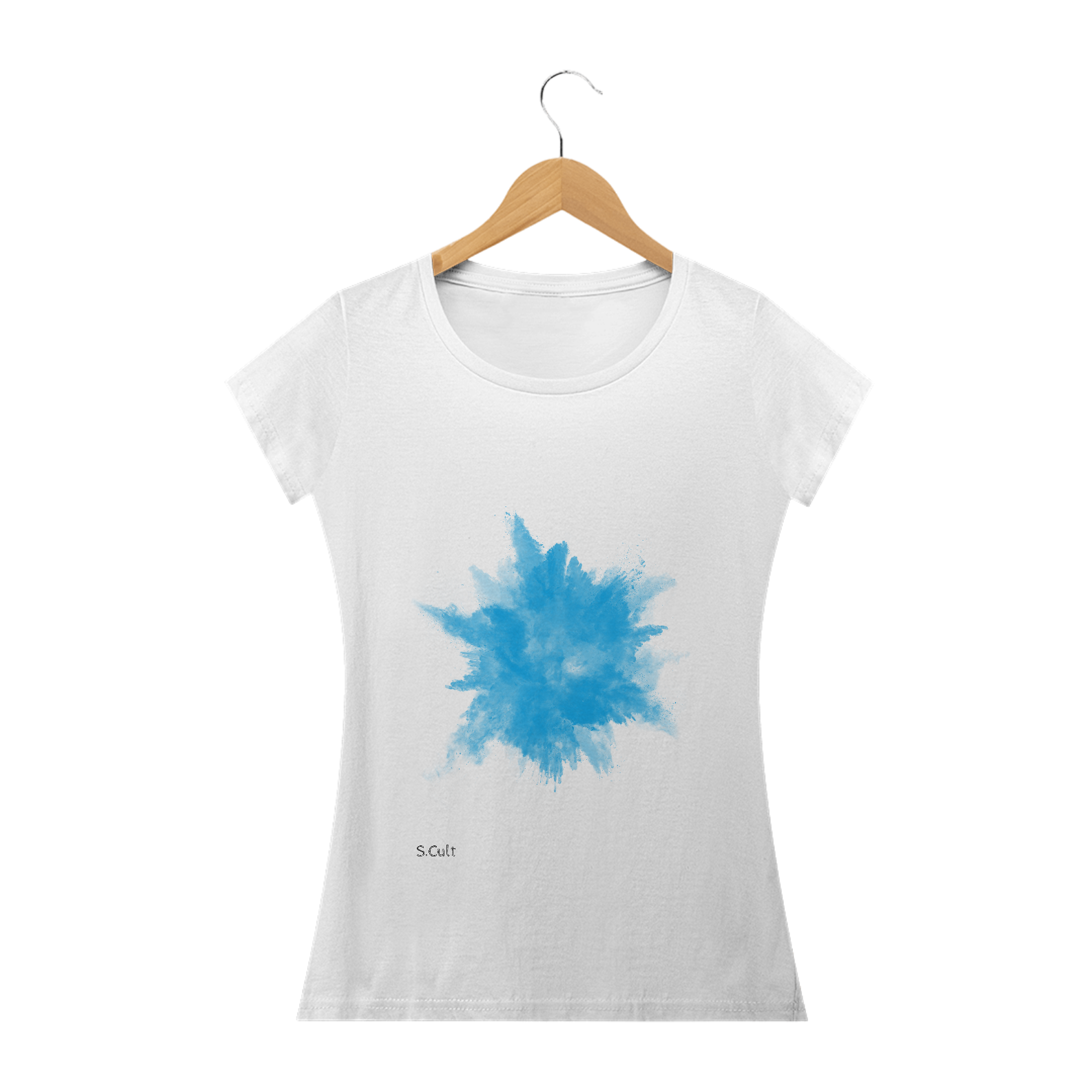 Nome do produto: Baby long Classic Coleção: Estampas Abstratas Colors - Explosão Azul