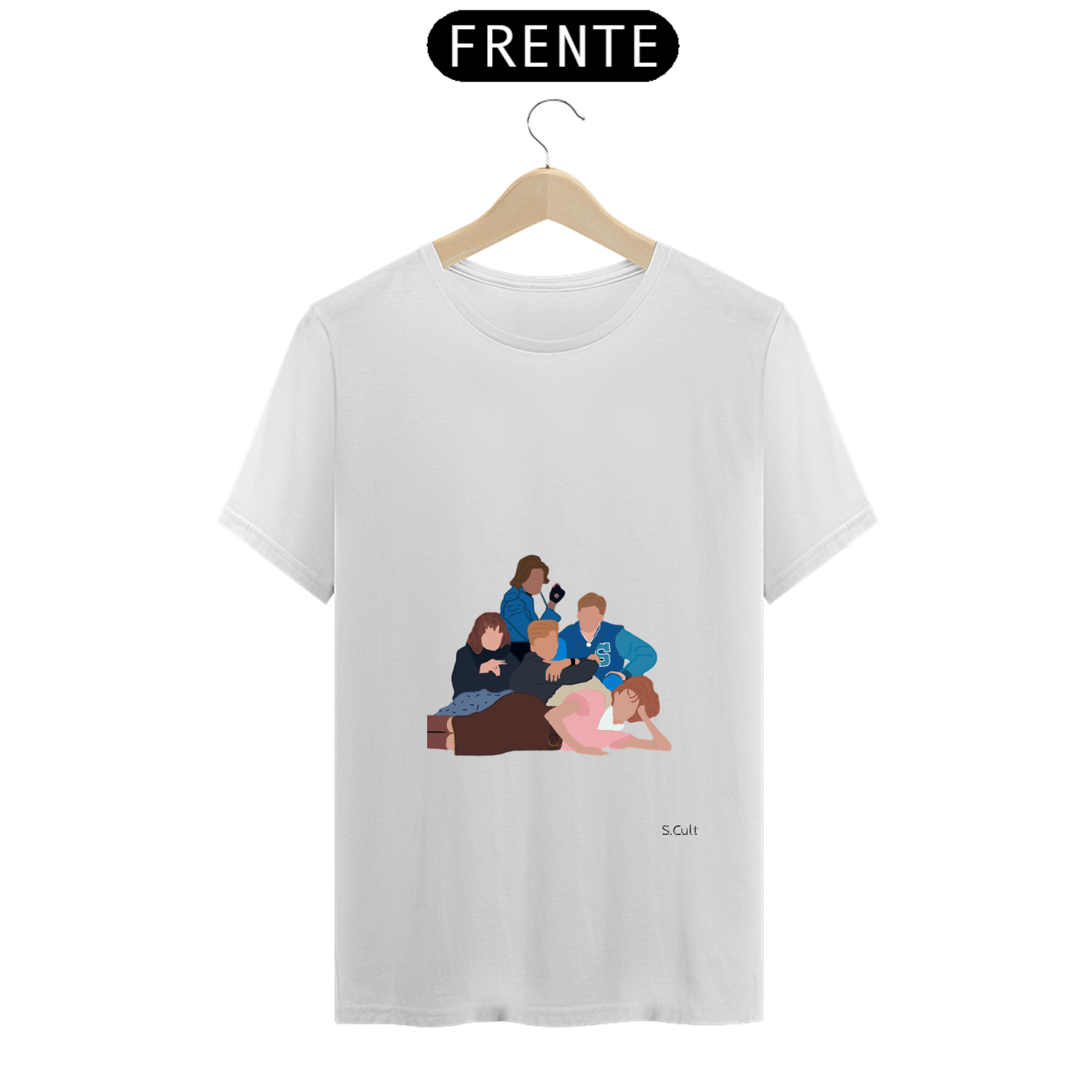 Nome do produto: T-Shirt - Coleção Cinema - Estampa Clube dos cincos