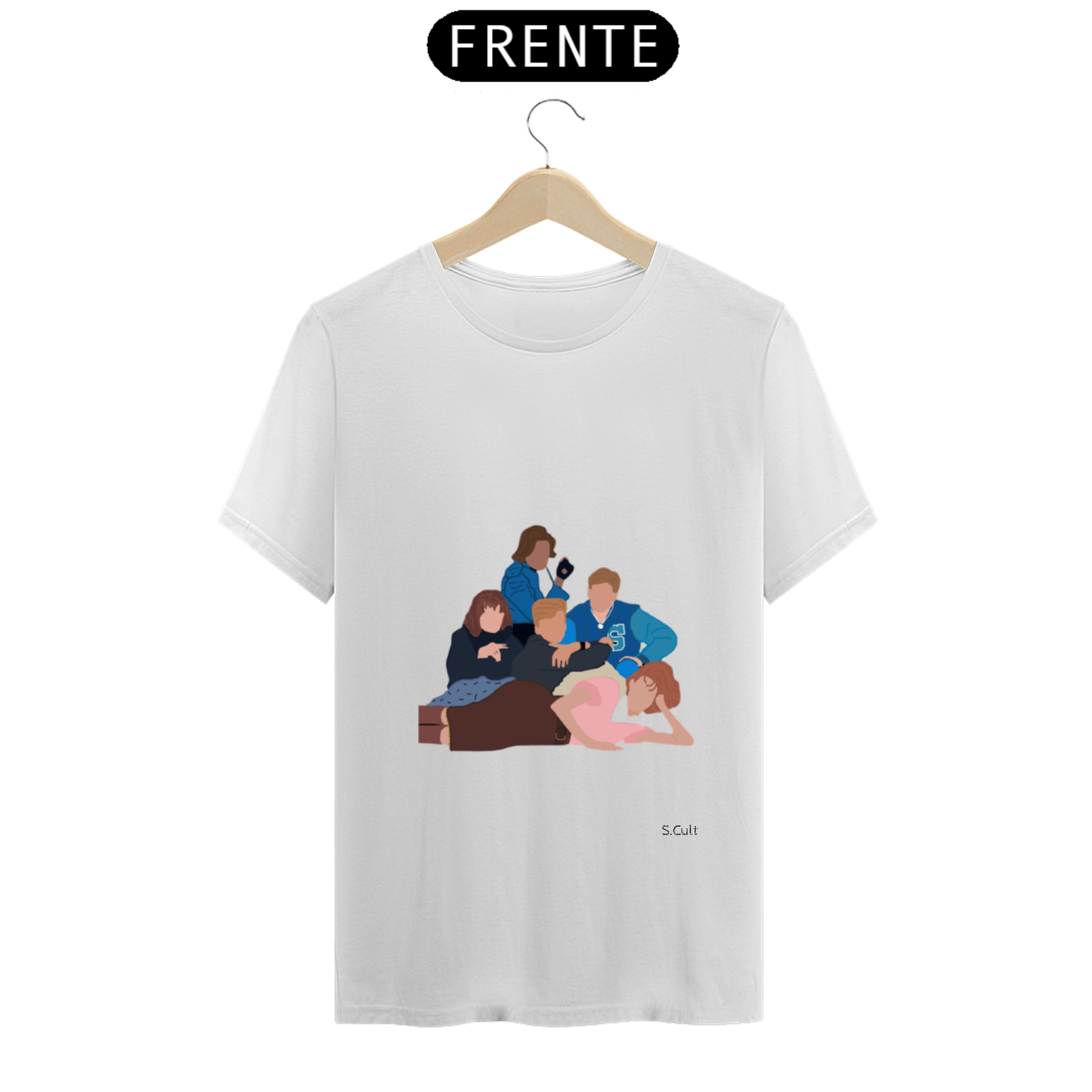 Nome do produto: T-Shirt - Coleção Cinema - Estampa Clube dos cinco