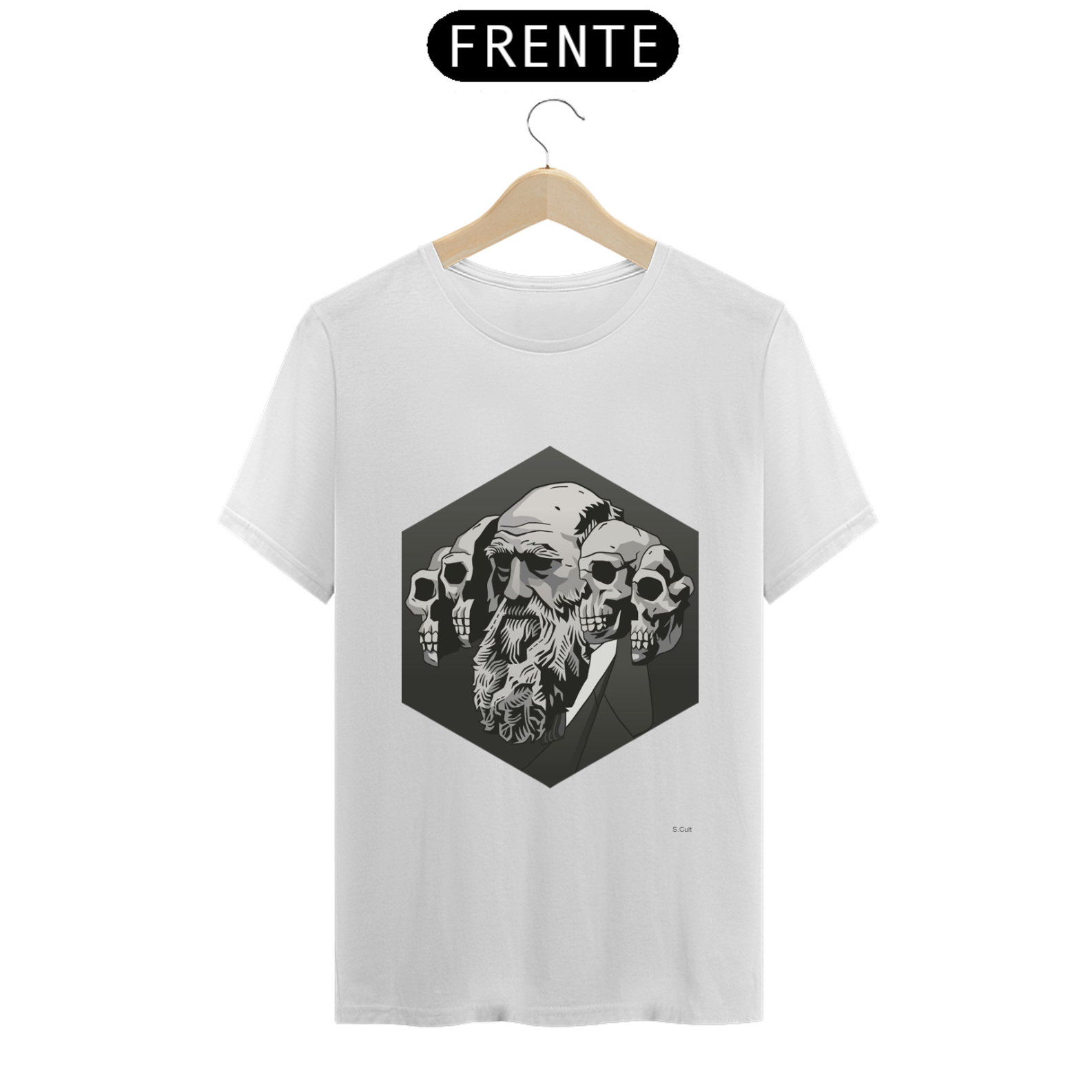 Nome do produto: T-Shirt Prime - Coleção cientista maluco - Charles Darwin