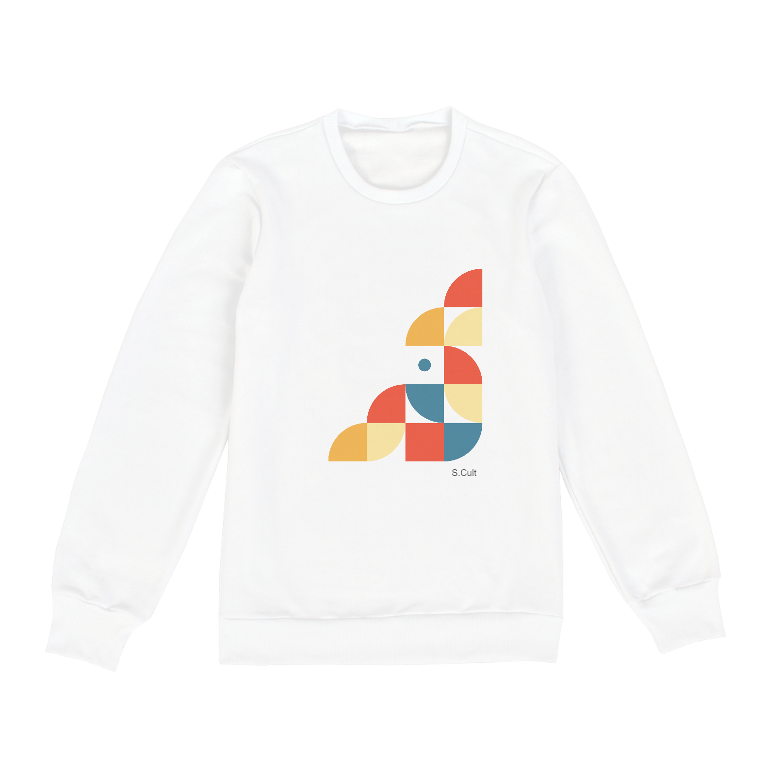 Nome do produto: Moletom Fechado - Coleção Abstratas Colors - Estampa Composição Colorida