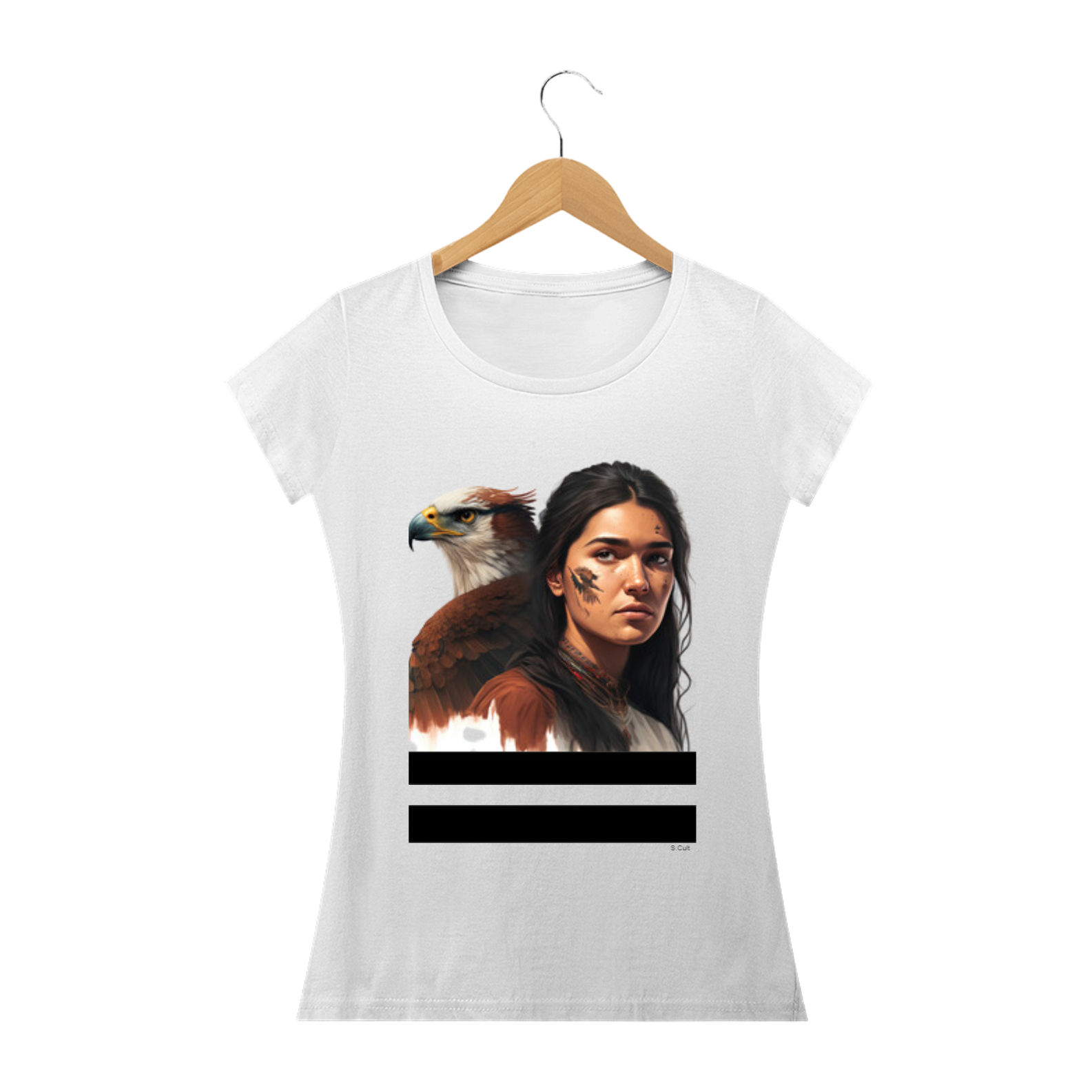 Nome do produto: Baby  Long Prime - Coleção Etnias- Ref.Nativo Americano - India Nativa Americana Perfil com águia