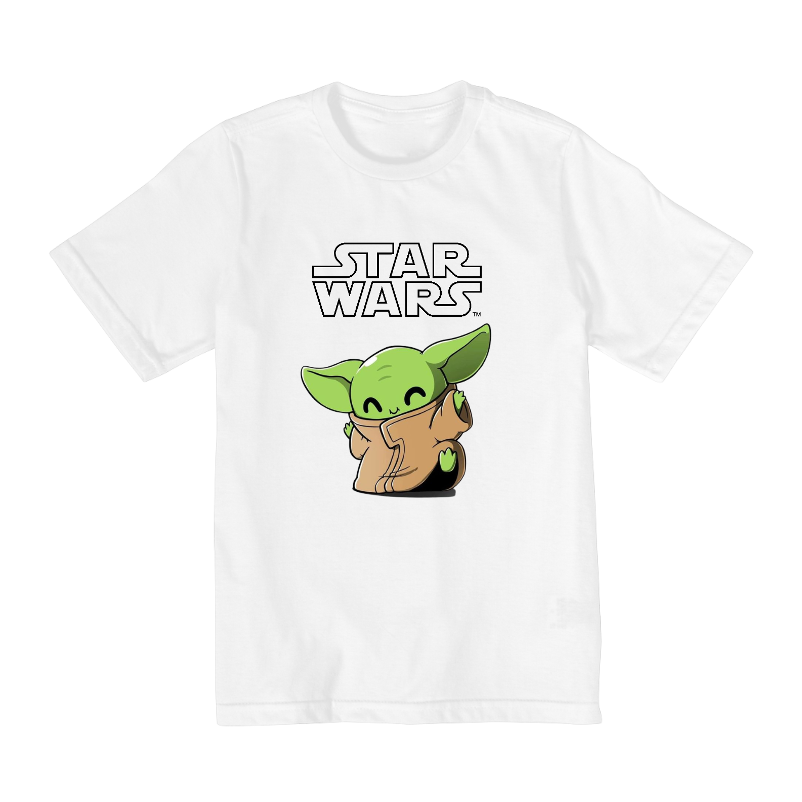Nome do produto: Coleção Star Wars - Camiseta infantil 02 a 08 anos - Yoda