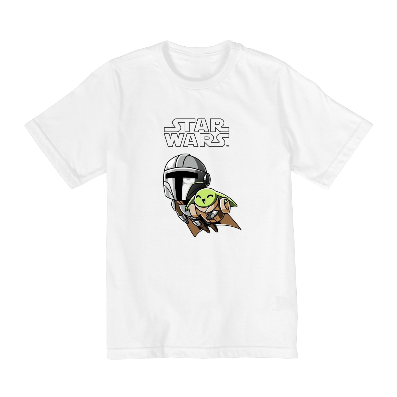 Nome do produto: Coleção Star Wars - Camiseta infantil 02 a 08 anos - 
