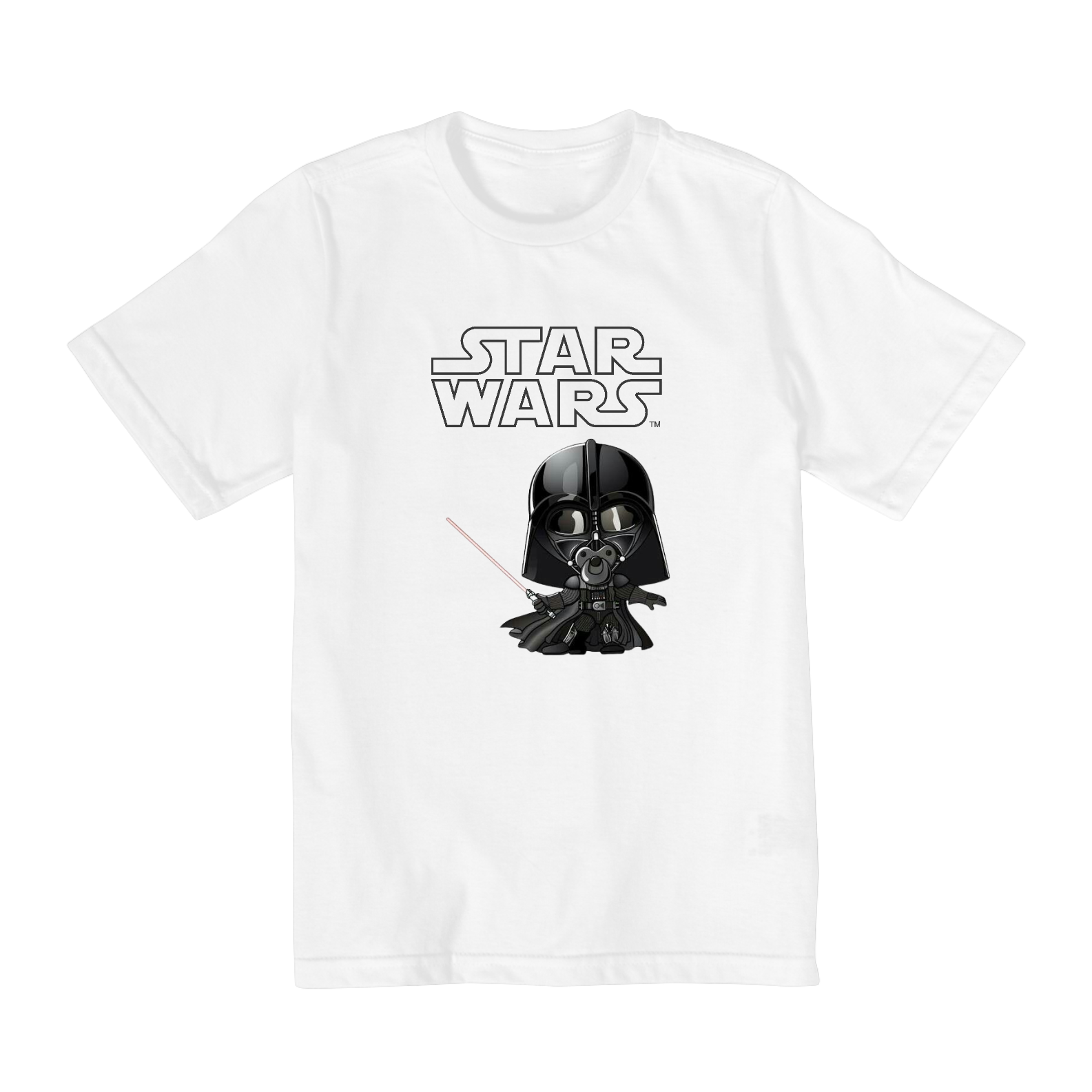 Nome do produto: Coleção Star Wars - Camiseta infantil 02 a 08 anos - Darth Vader Baby