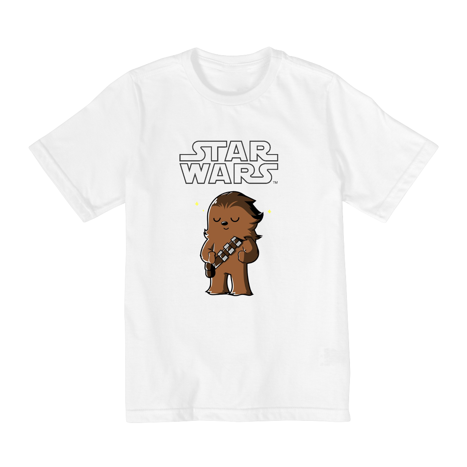 Nome do produto: Coleção Star Wars - Camiseta infantil 10 a 14 anos - Chewbacca