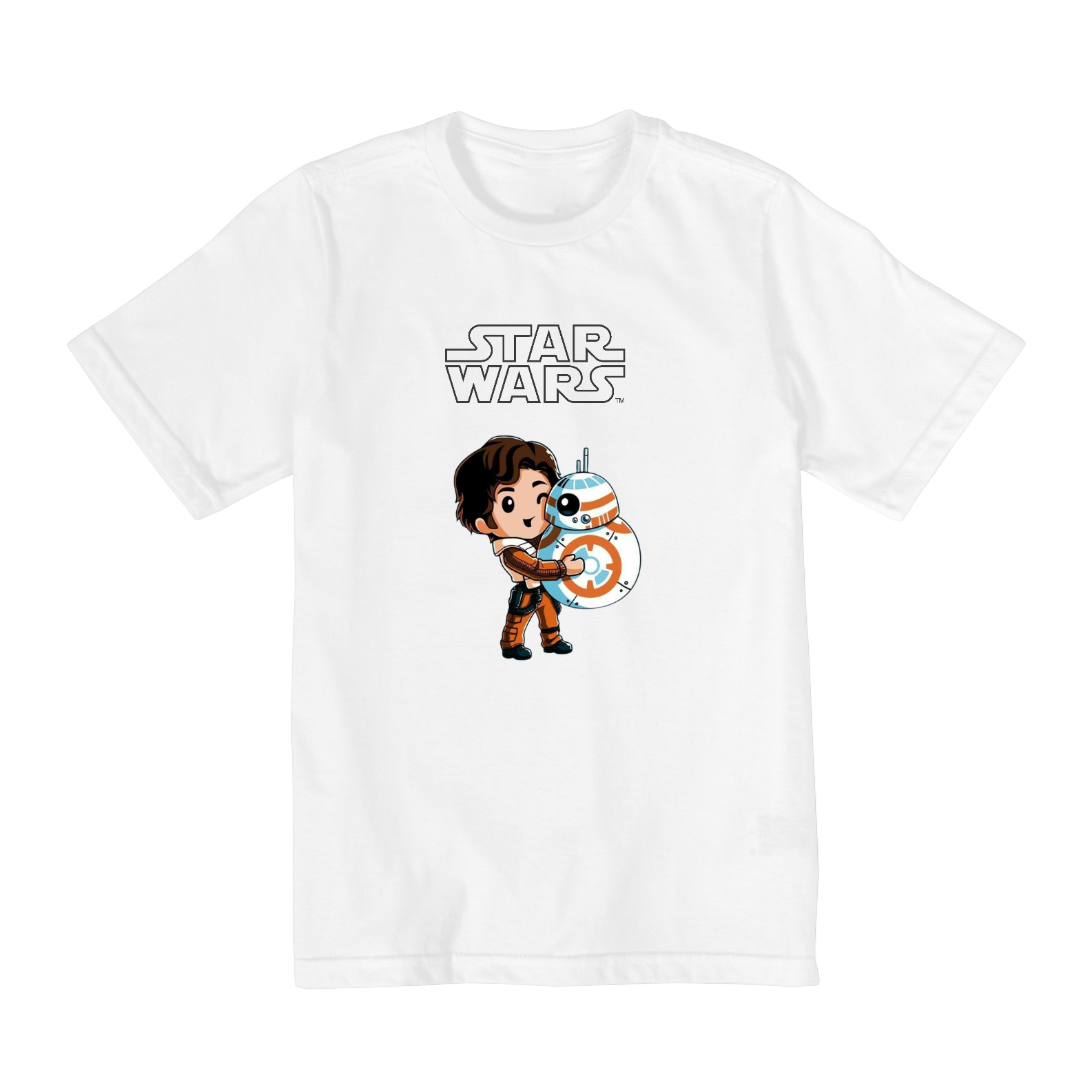 Nome do produto: Coleção Star Wars - Camiseta infantil 10 a 14 anos -
