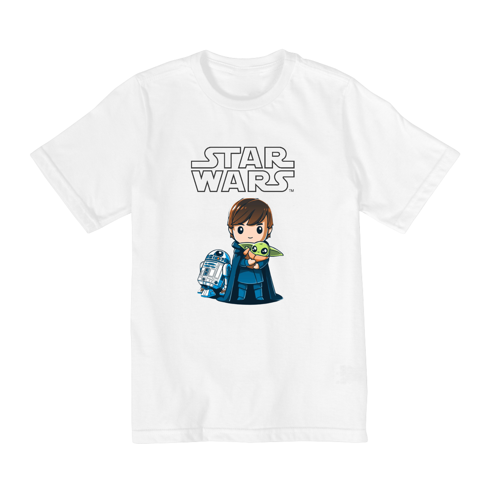 Nome do produto: Coleção Star Wars - Camiseta infantil 10 a 14 anos -