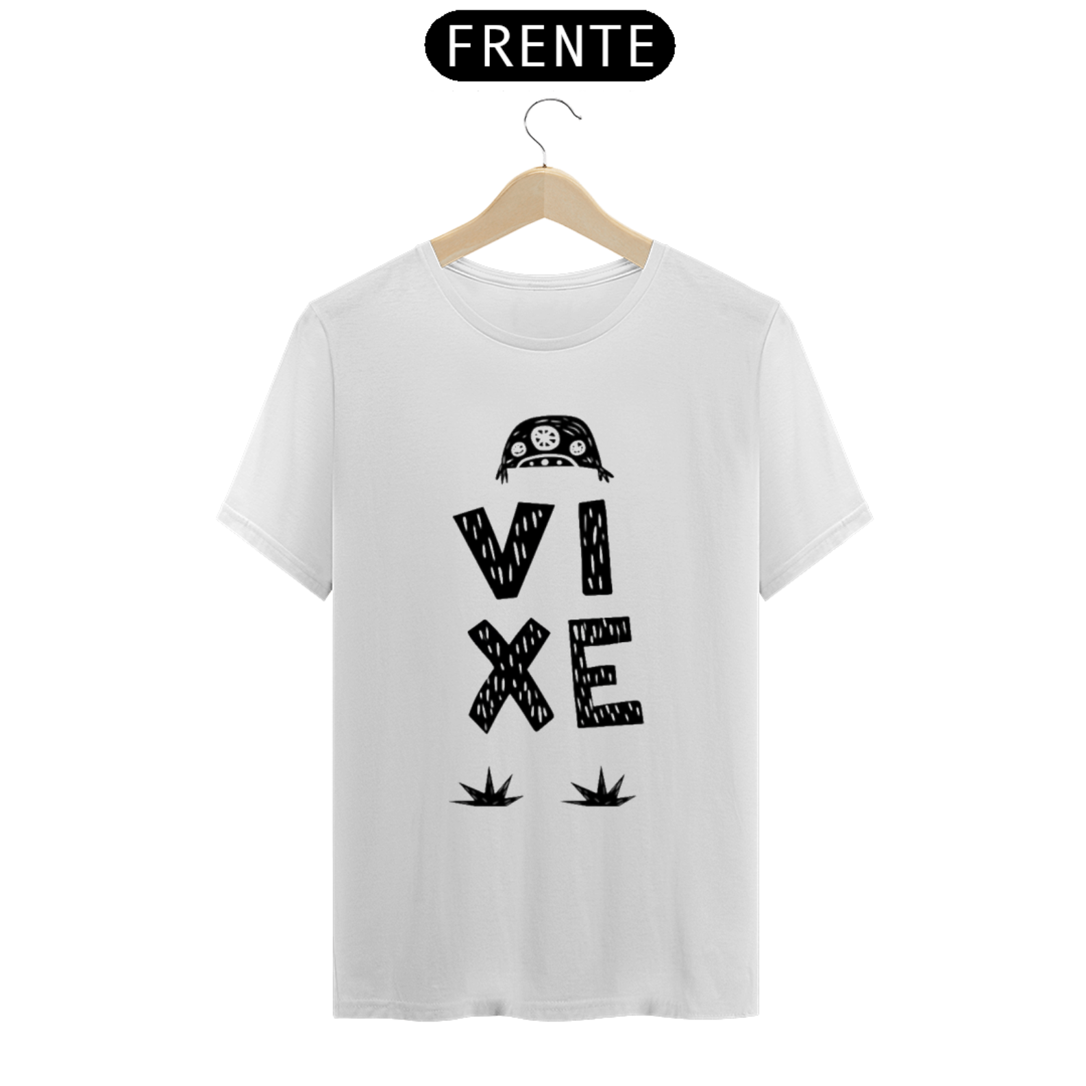 Nome do produto: T.Shirt Prime- Coleção Cordel - Estampa *VIXE*